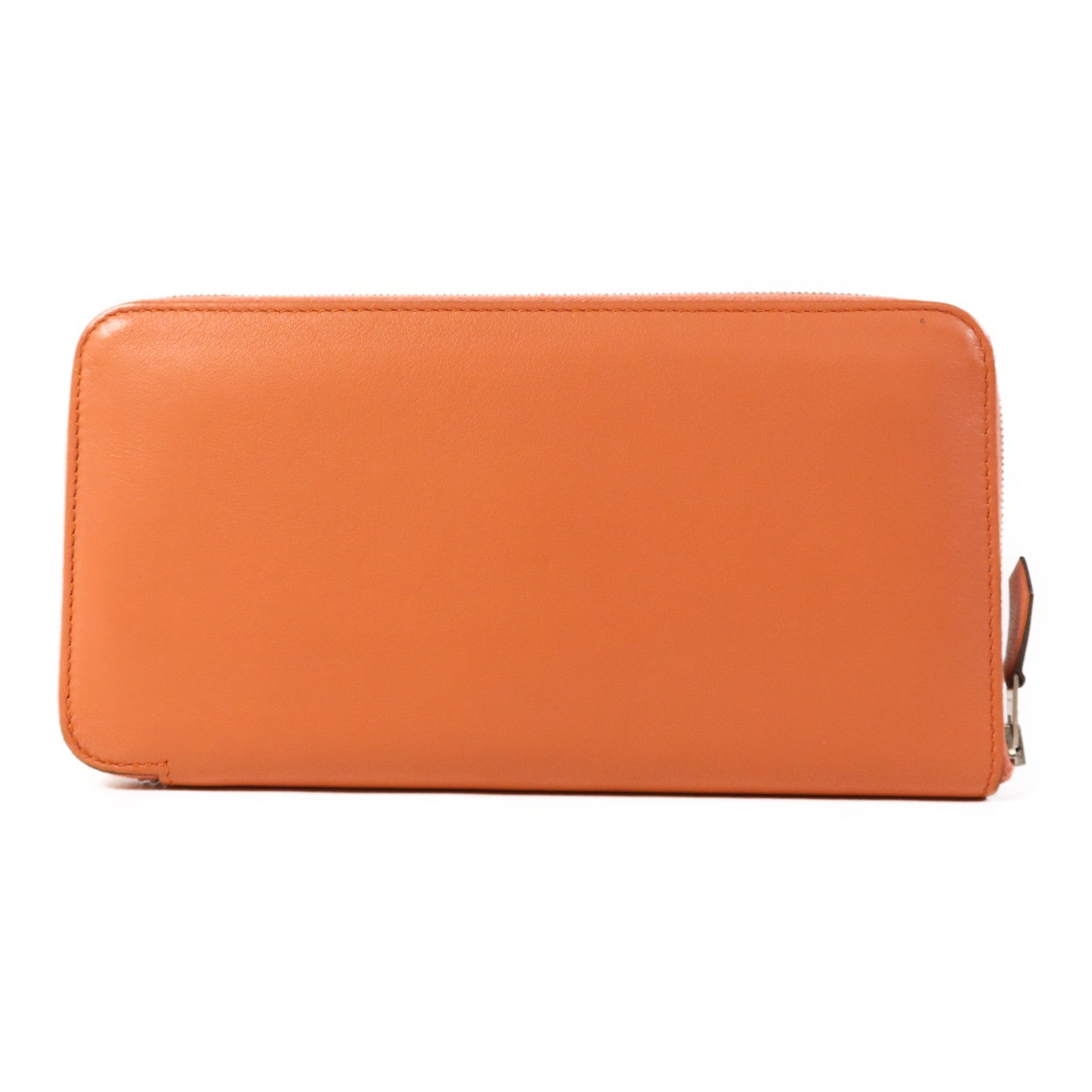 HERMES 【激減優惠】Swift皮革Azap Long Wallet銀扣長錢包Flamingo