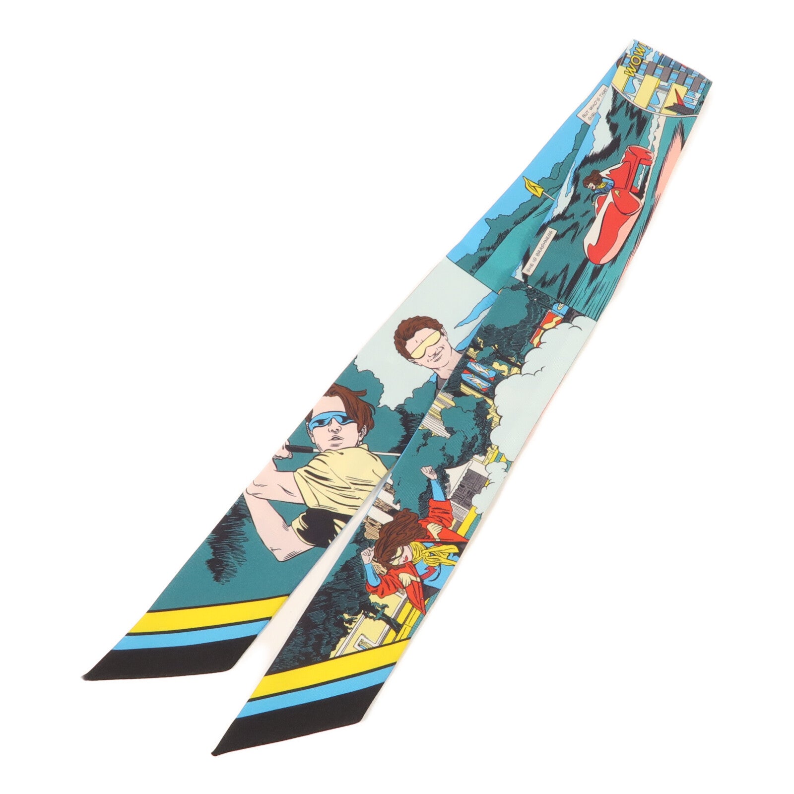 HERMES 絲質Twilly絲巾