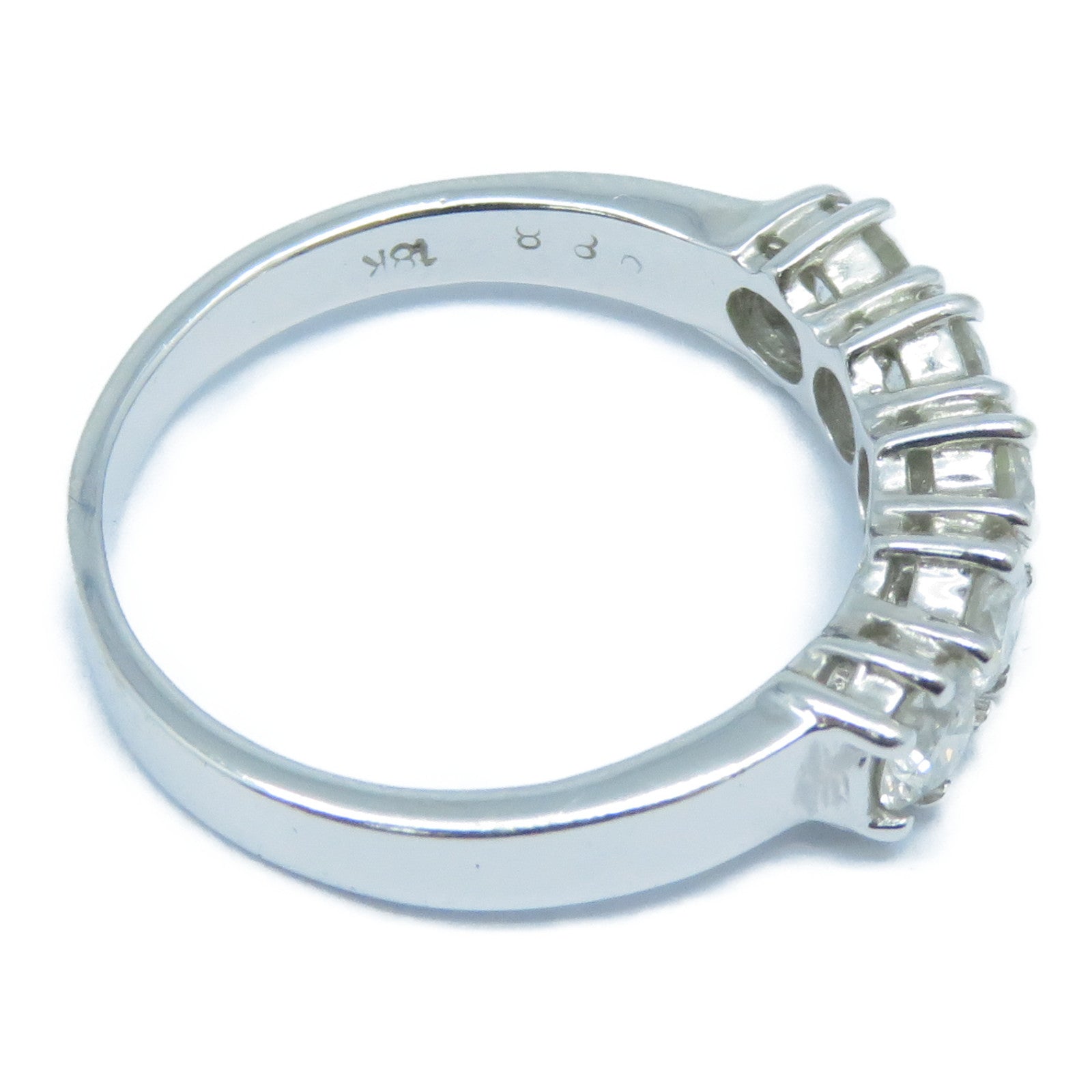 JEWELRY **【激減優惠】18K白金Diamond Ring鑽石戒指US#6.25銀色