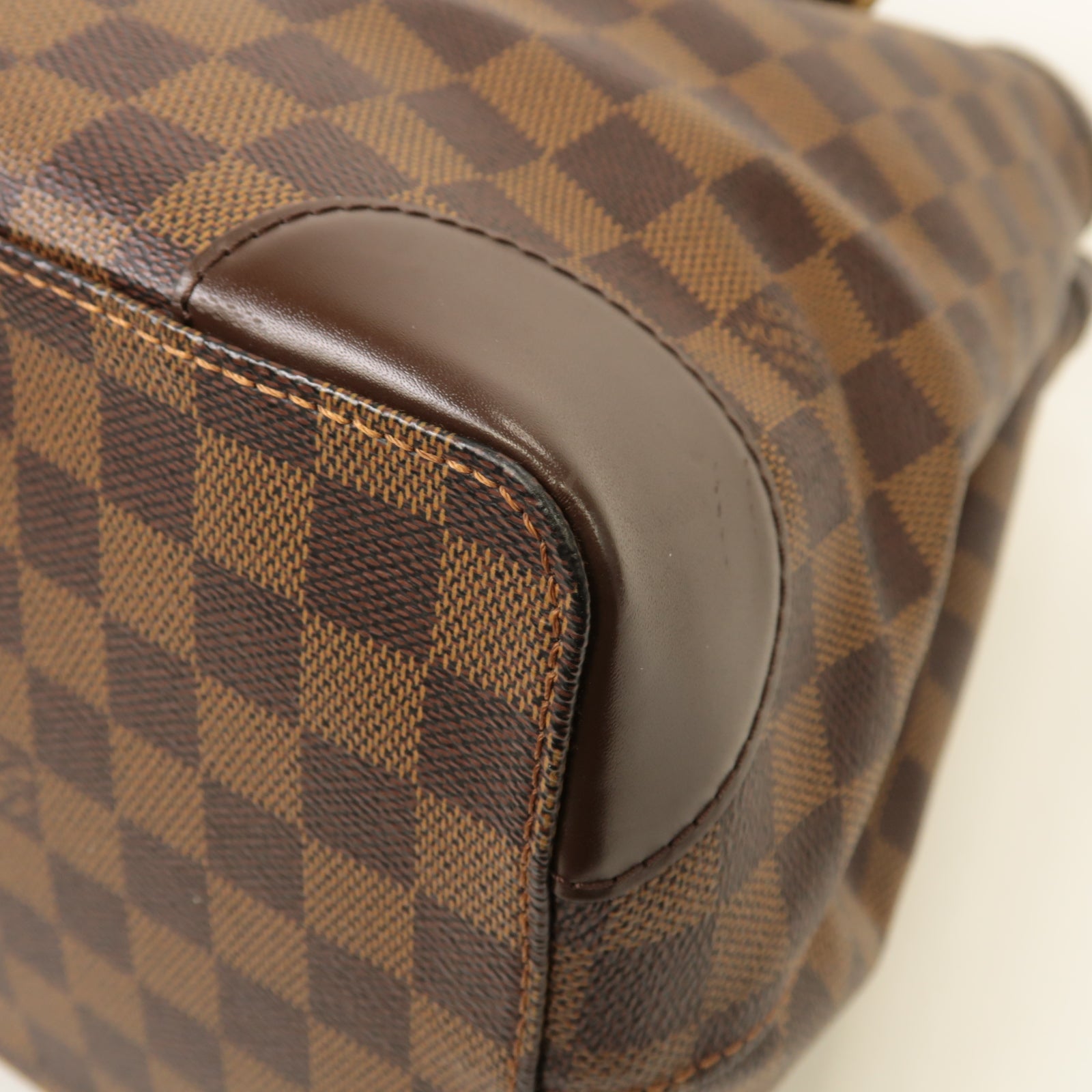 LOUIS VUITTON **【激減優惠】Damier Hampstead MM金扣肩背袋啡色