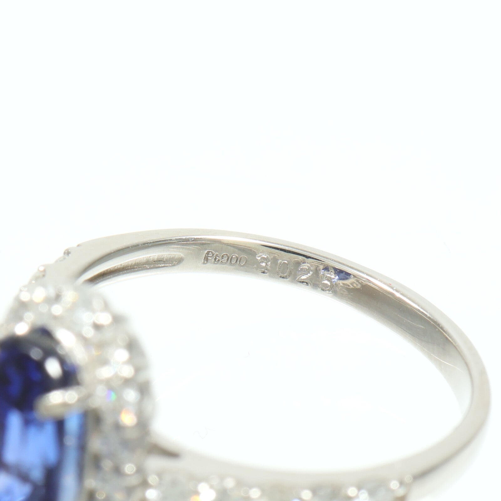 JEWELRY PT900鉑金Sapphire Diamond Ring藍寶石/鑽石戒指