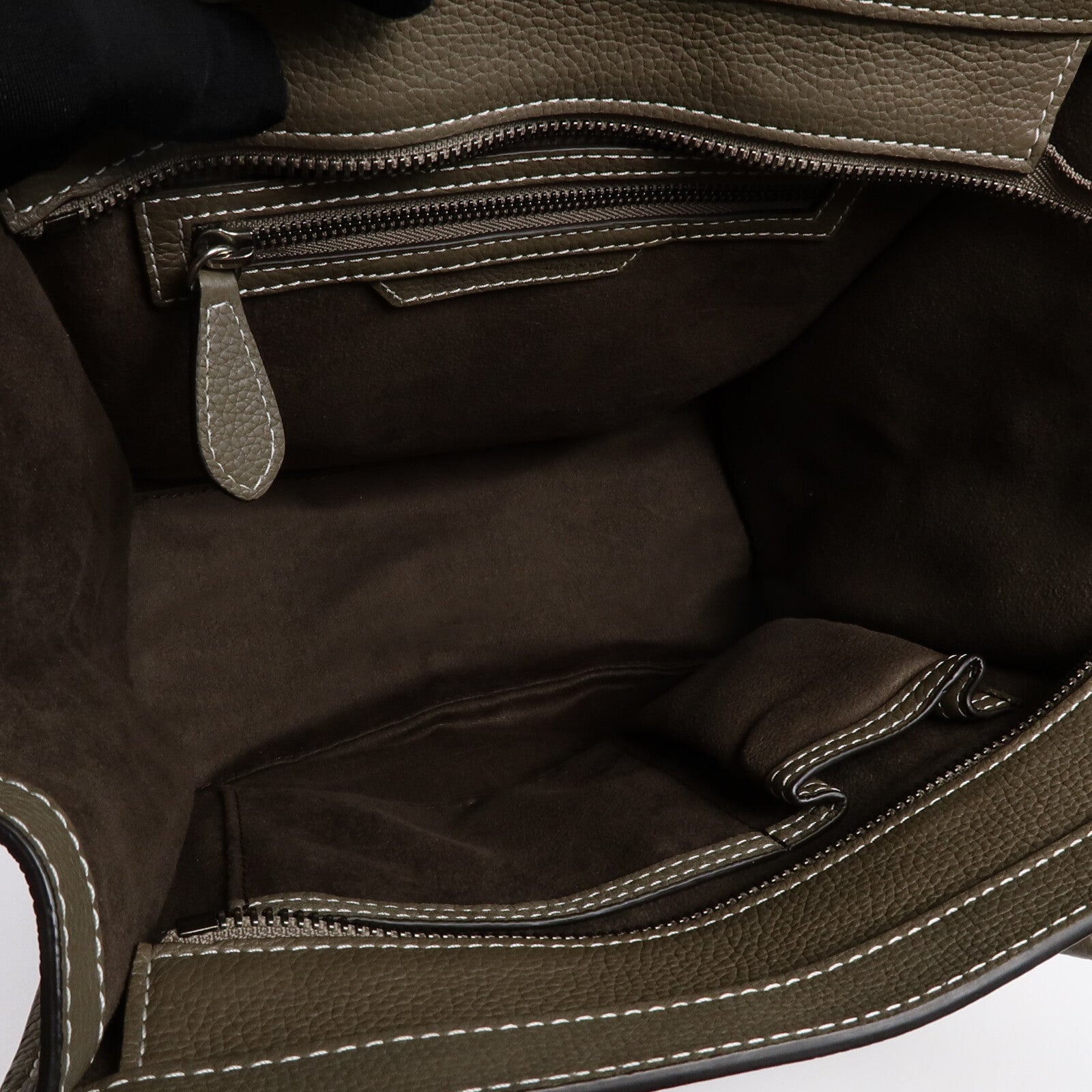 CELINE 牛皮皮革Micro Luggage手挽袋