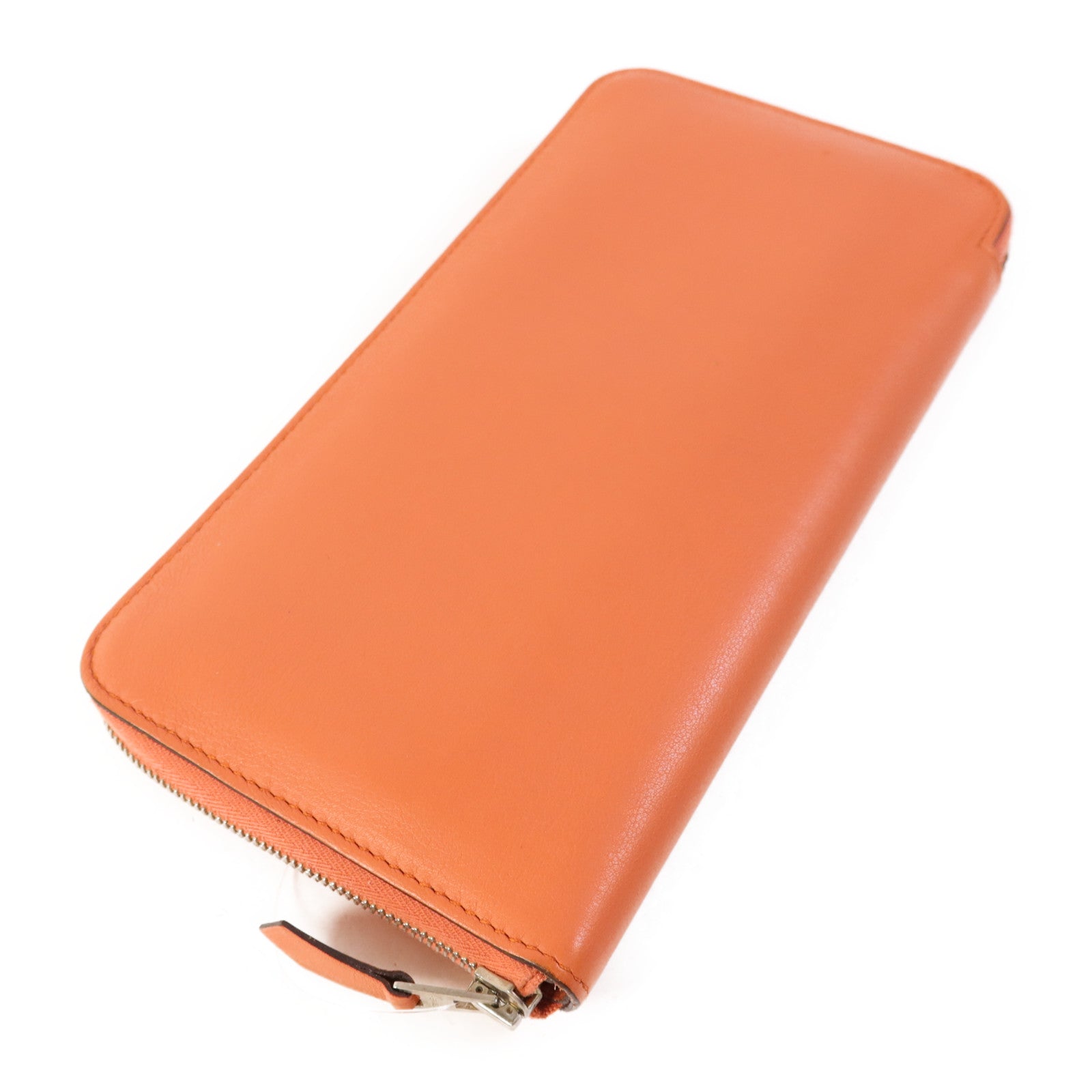 HERMES 【激減優惠】Swift皮革Azap Long Wallet銀扣長錢包Flamingo