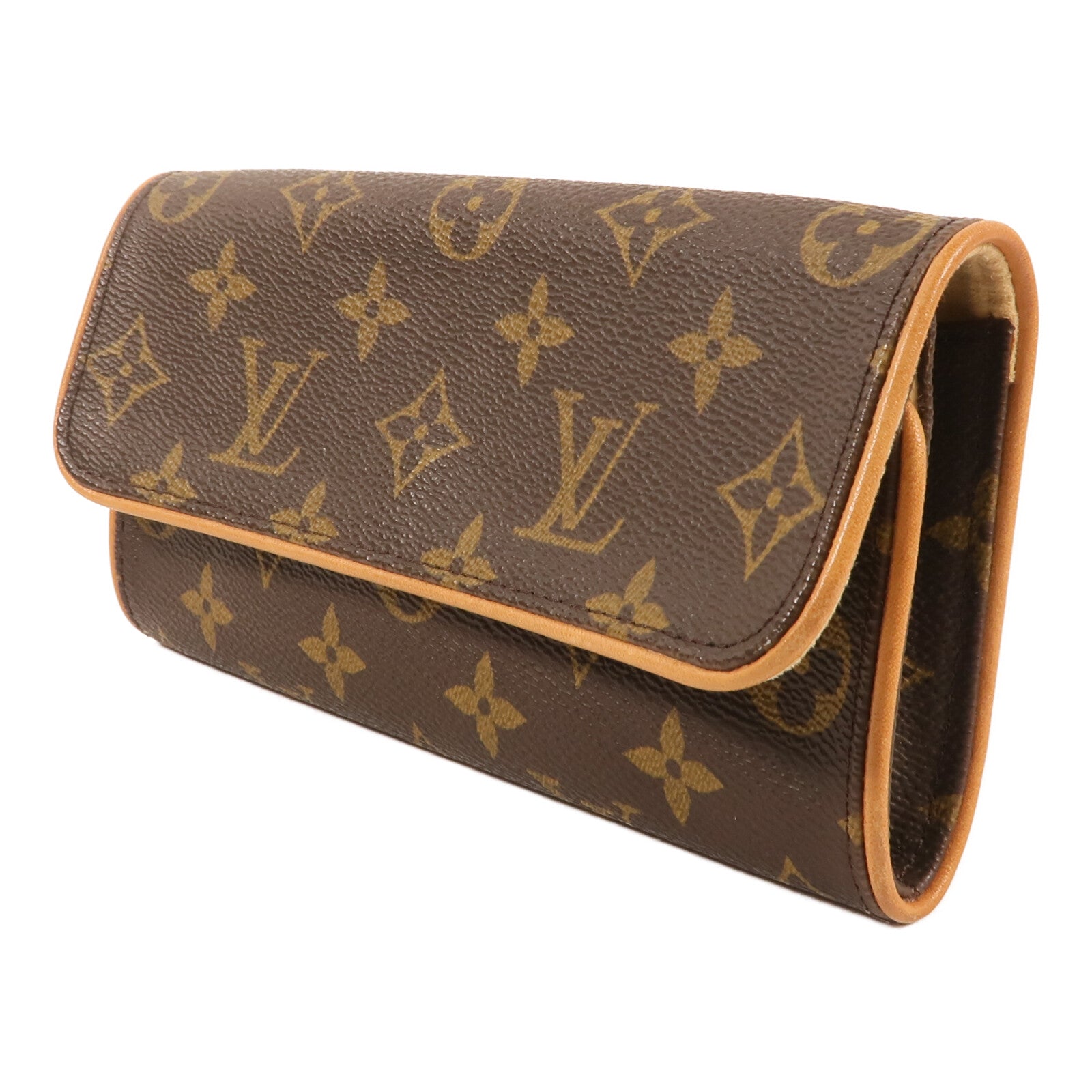 LOUIS VUITTON Monogram Pochette Twin PM金扣肩背袋