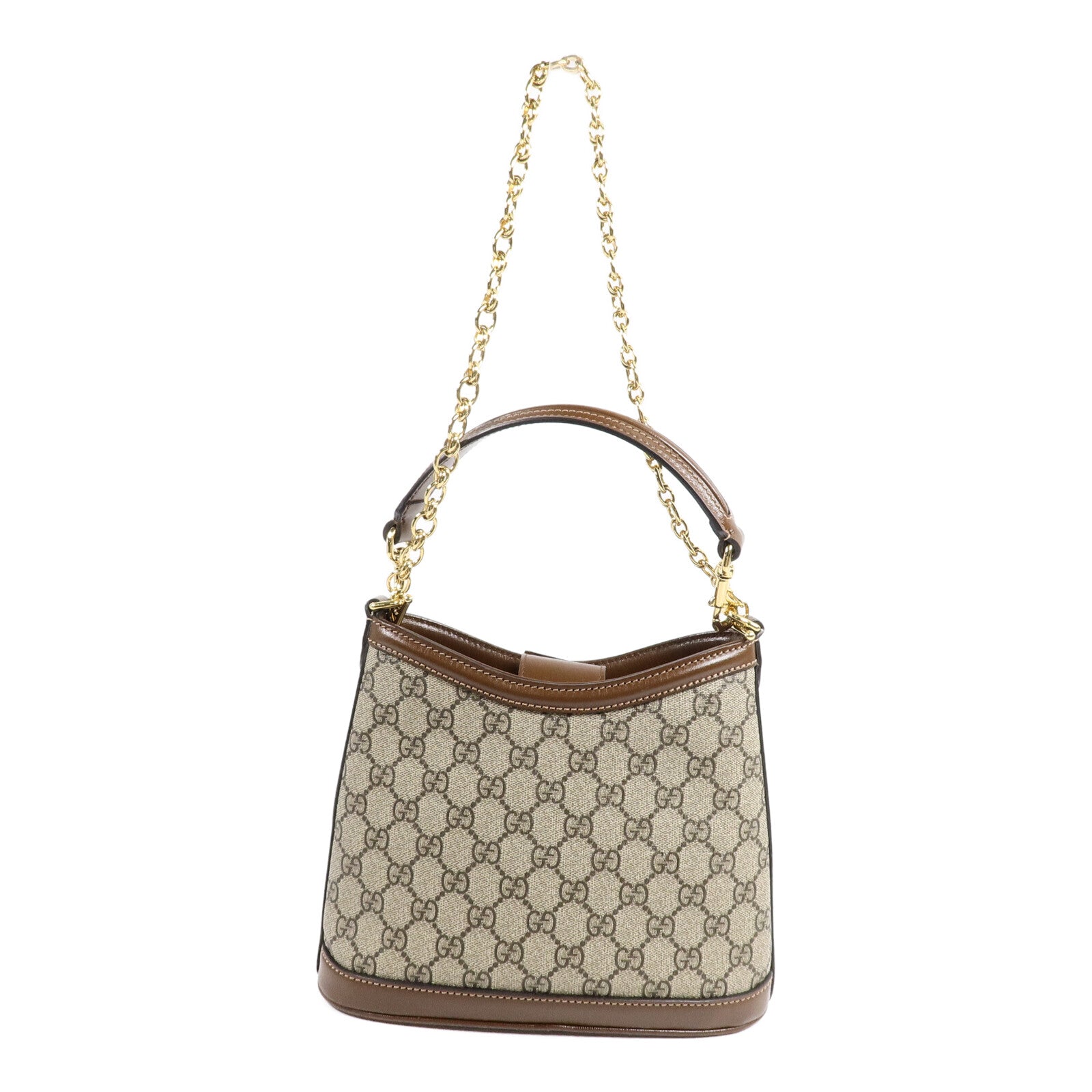 GUCCI 塗層帆布Interlocking G手挽肩背兩用袋