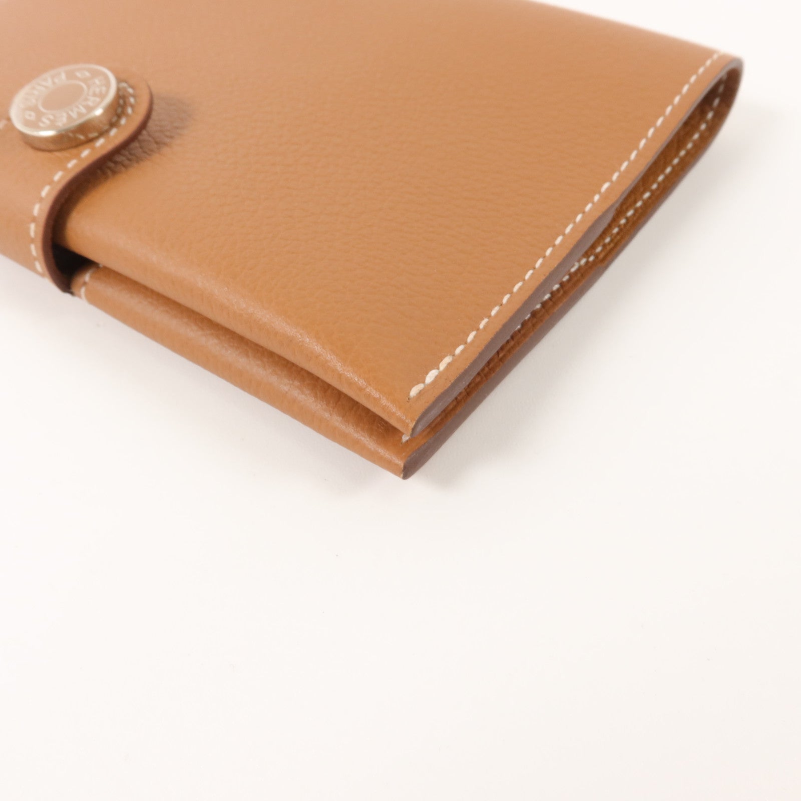 HERMES Evercolor皮革R.M.S Passport Holder護照套Gold