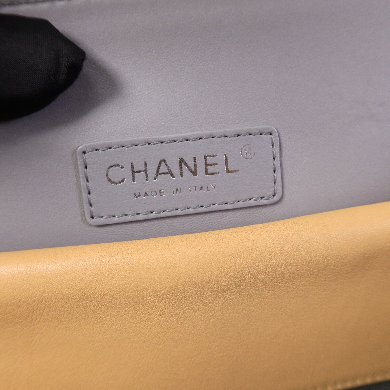CHANEL 牛皮皮革Tote Bag鏈帶手挽袋