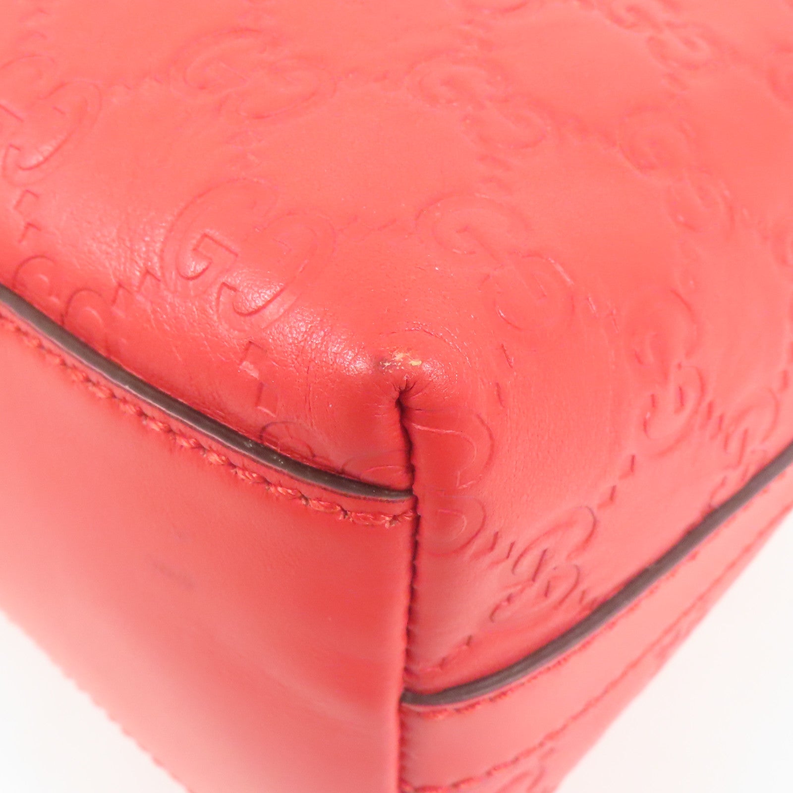 GUCCI 牛皮皮革Shoulder Bag銀扣肩背袋