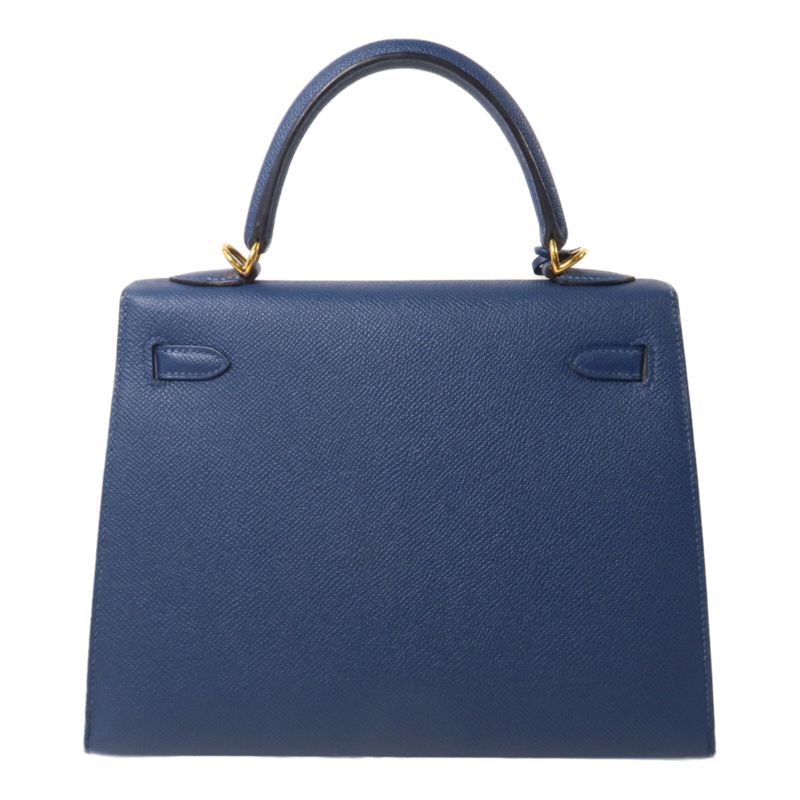 HERMES Epsom皮革皮革Kelly 25手挽肩背兩用袋Deep Blue