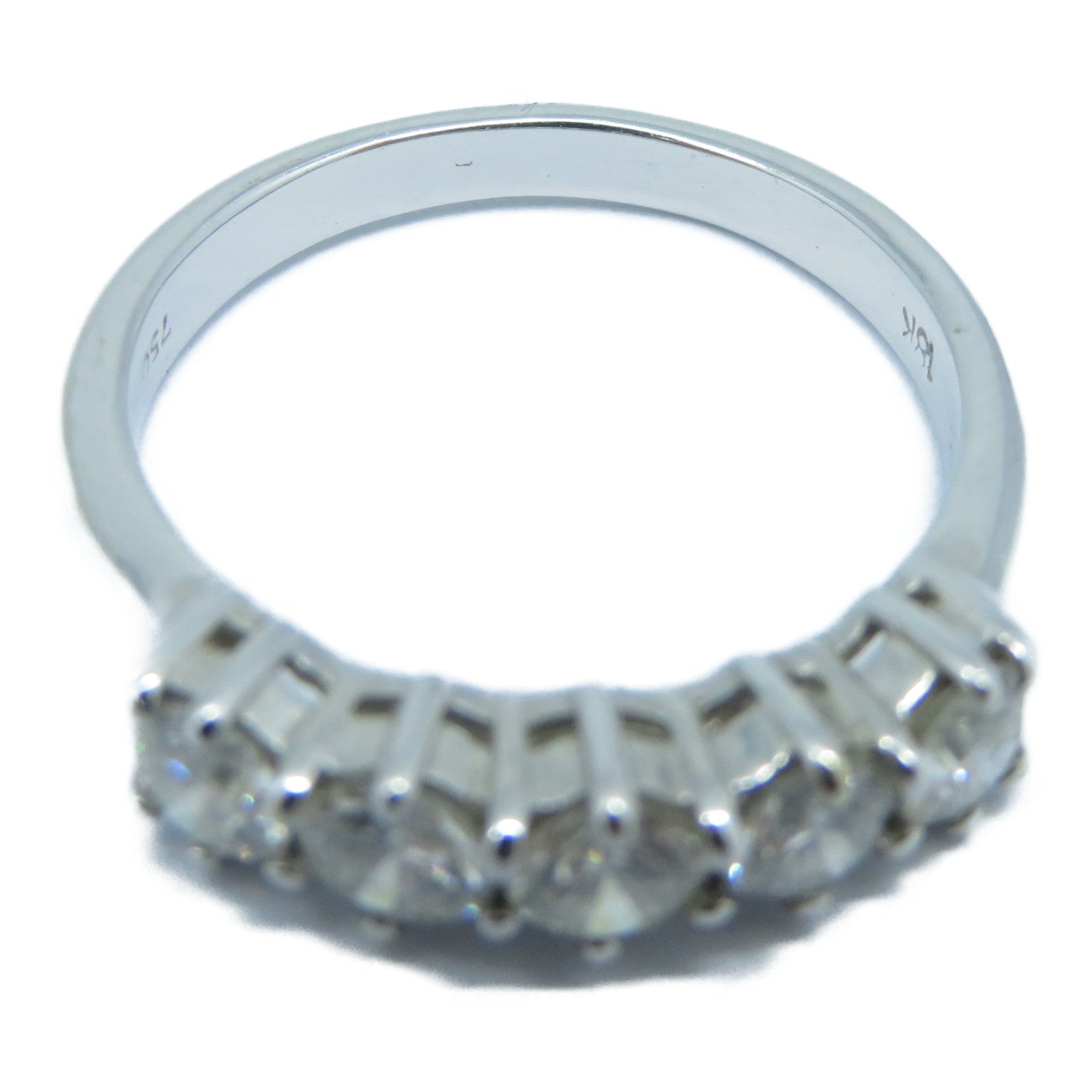JEWELRY **【激減優惠】18K白金Diamond Ring鑽石戒指US#6.25銀色