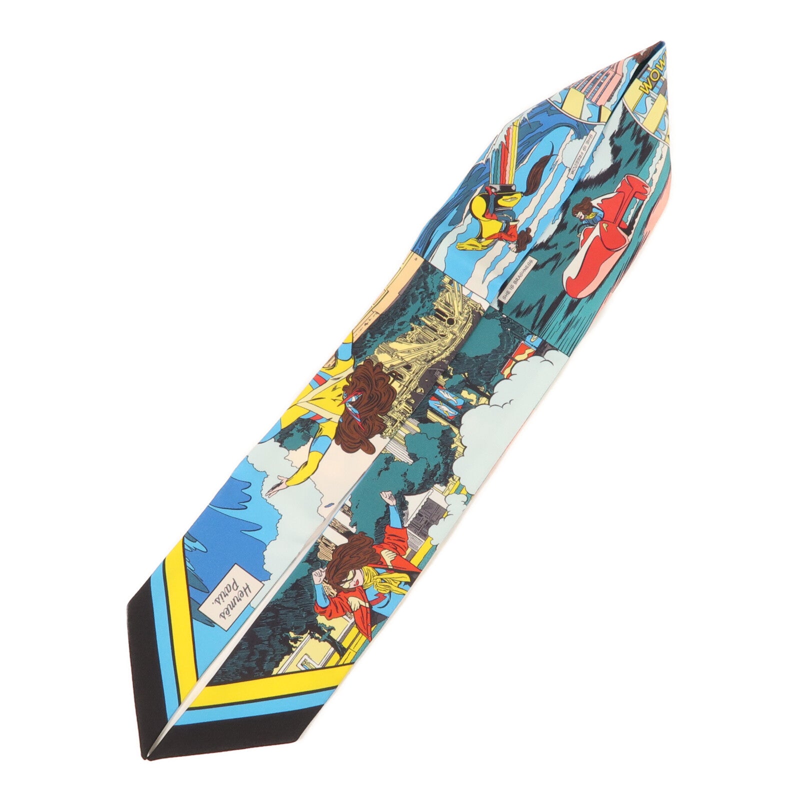 HERMES 絲質Twilly絲巾