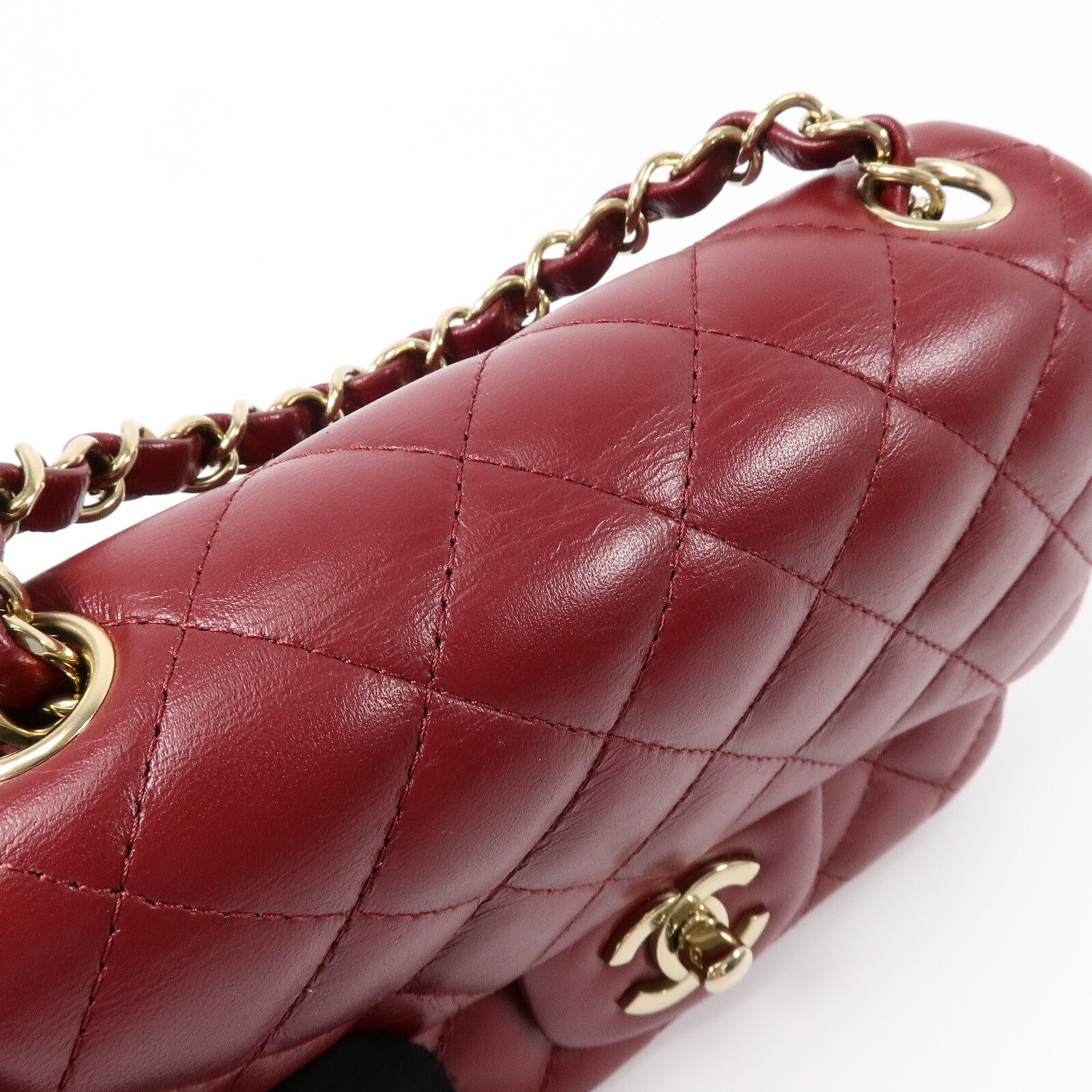 CHANEL 羊皮皮革Mini Classic 17鏈帶肩背袋