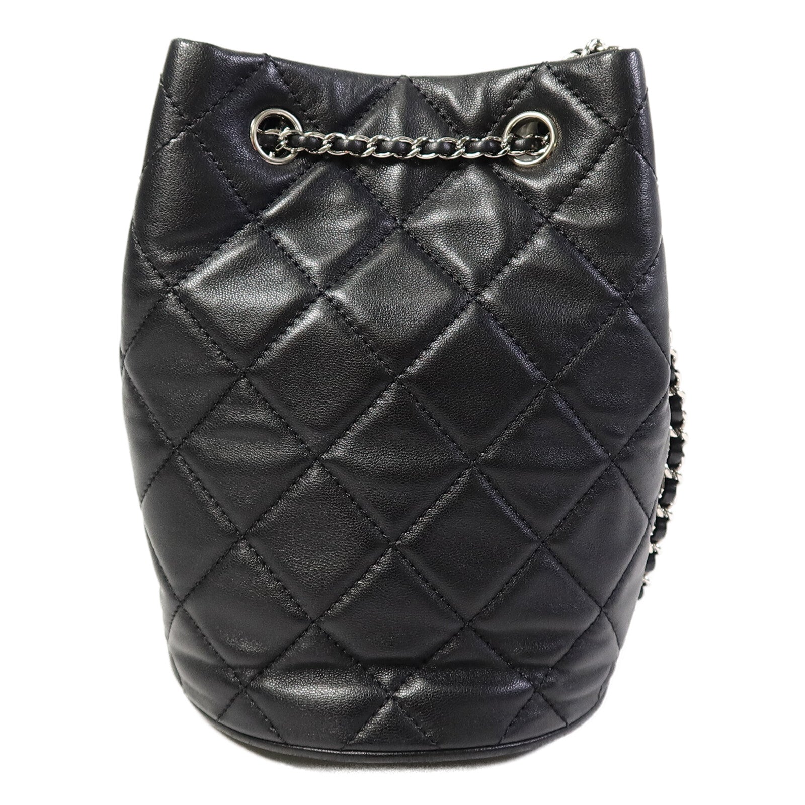CHANEL 【激減優惠】羊皮皮革Bucket Bag鏈帶肩背袋