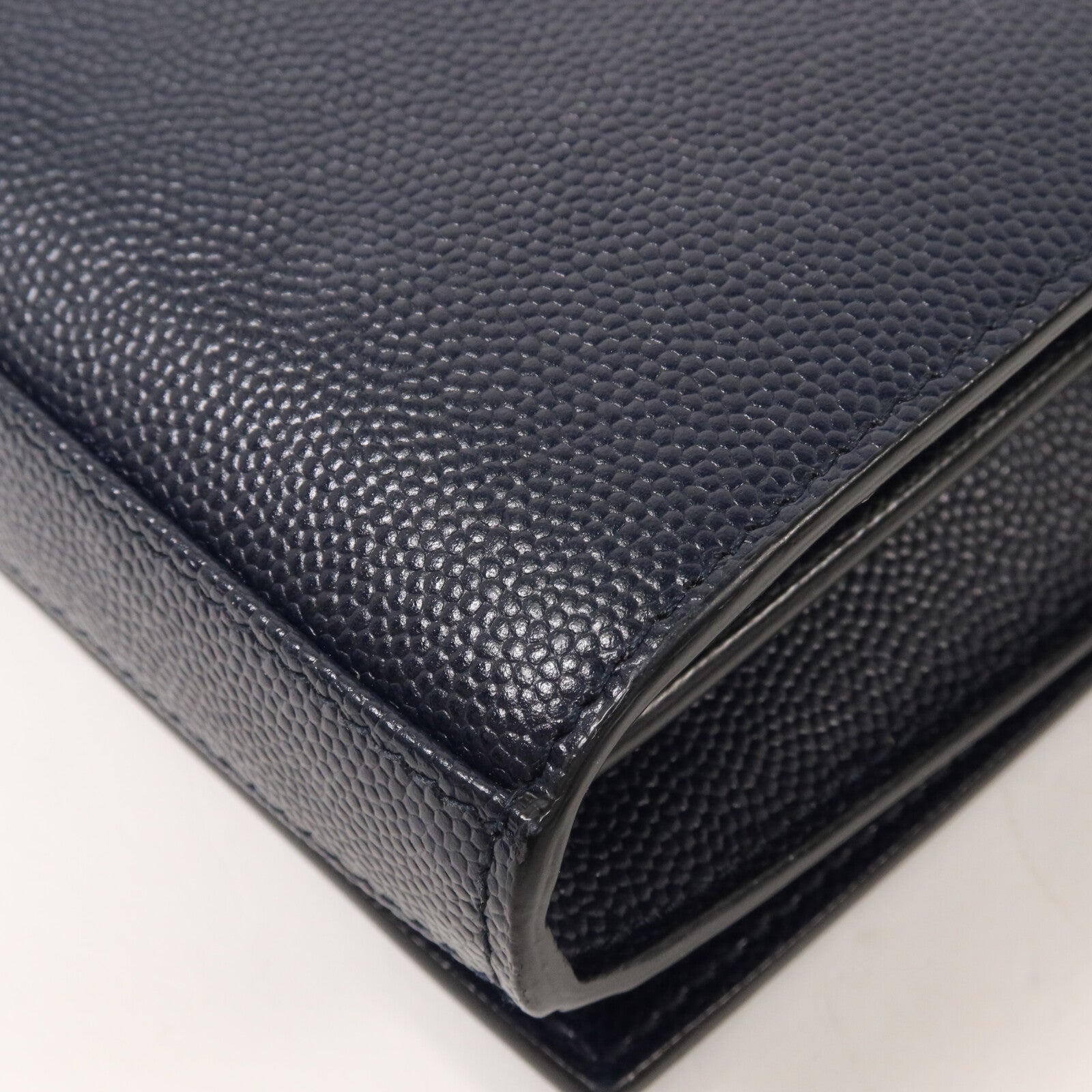 SAINT LAURENT 牛皮皮革Wallet On Chain鏈帶肩背袋