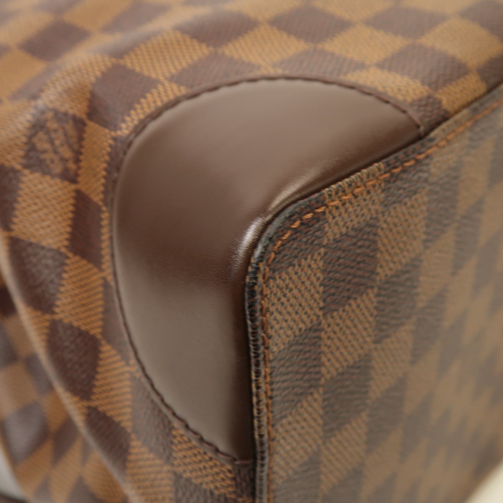 LOUIS VUITTON **【激減優惠】Damier Hampstead MM金扣肩背袋啡色