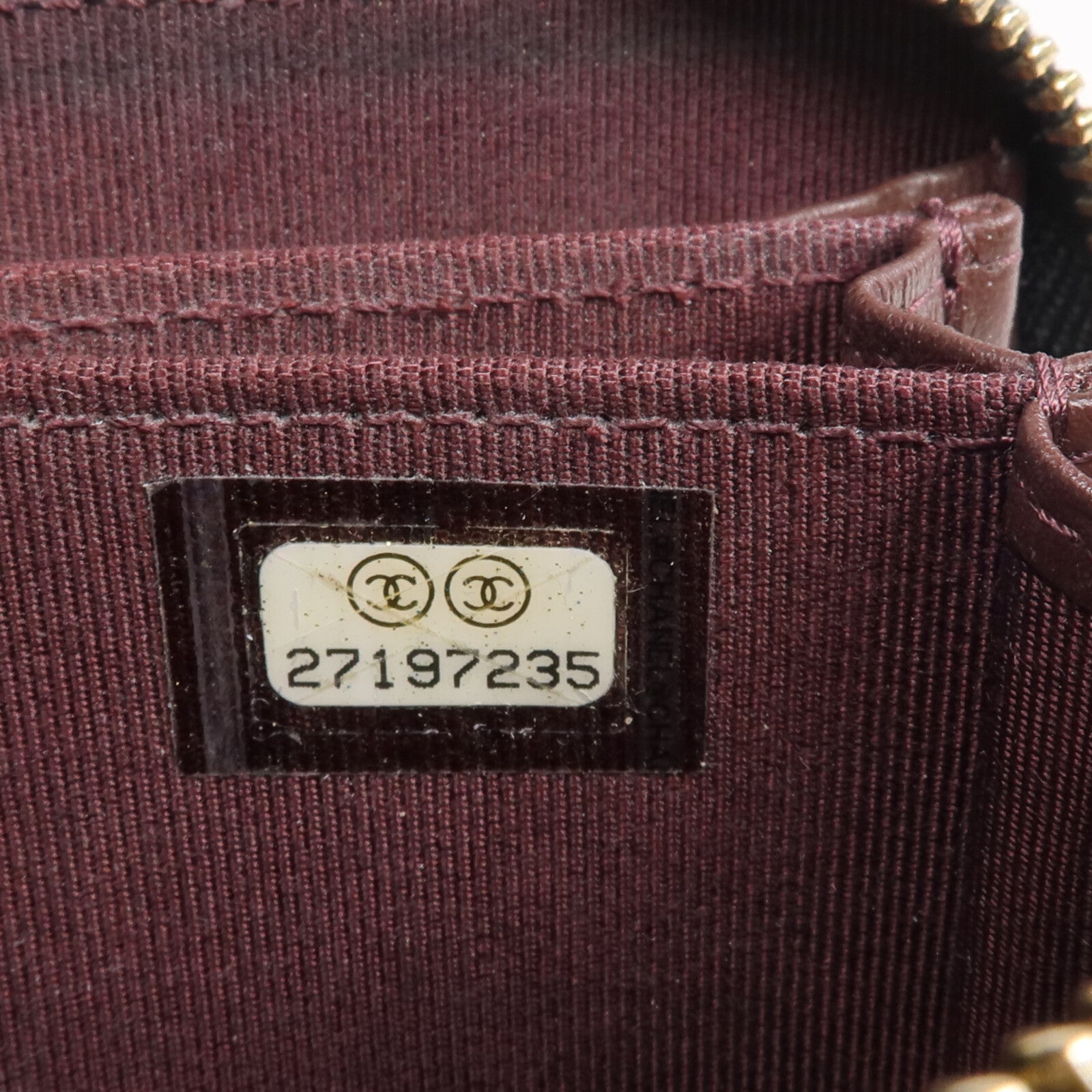 CHANEL 牛皮皮革Card/Coin Case金扣零錢包/卡片套