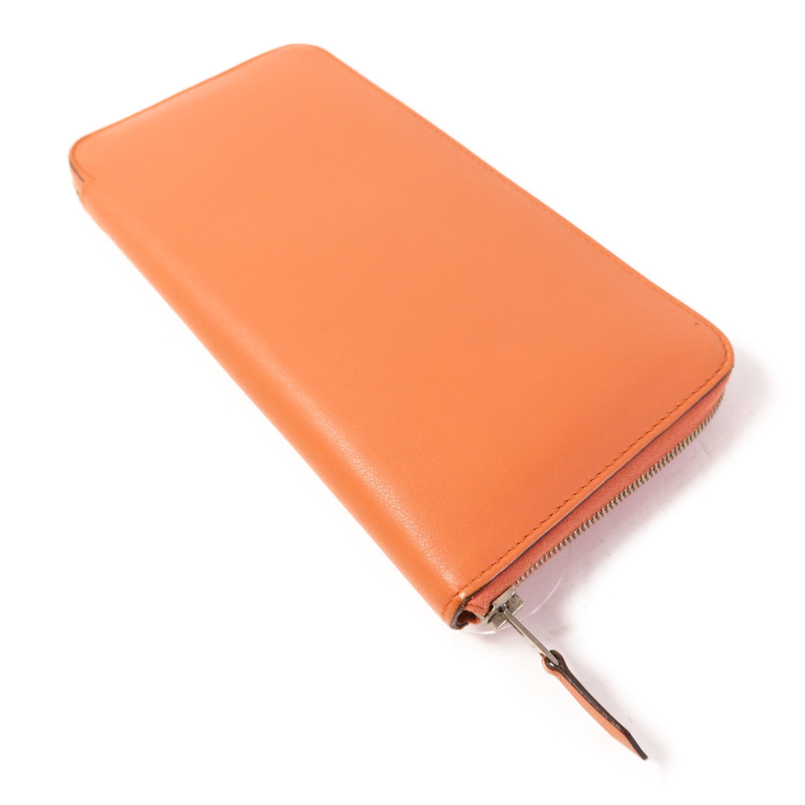 HERMES 【激減優惠】Swift皮革Azap Long Wallet銀扣長錢包Flamingo