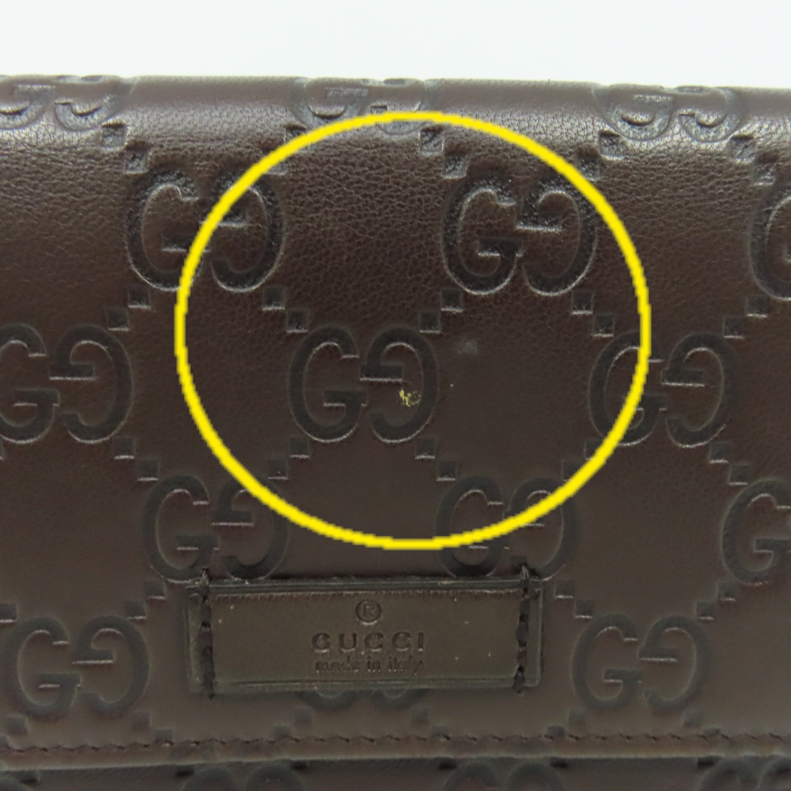 GUCCI 【激減優惠】牛皮皮革Long Wallet長錢包啡色