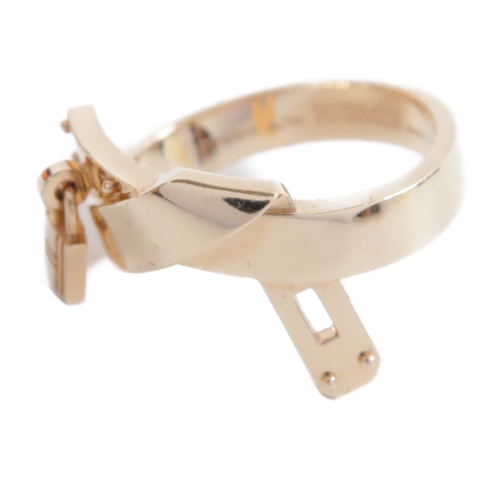 HERMES 【激減優惠】18K玫瑰金Kelly Gavroche Ring戒指US#5.75