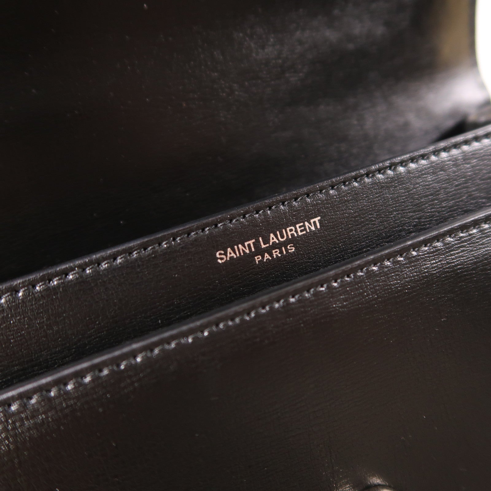 SAINT LAURENT 牛皮皮革Sunset Medium銀扣鏈帶肩背袋