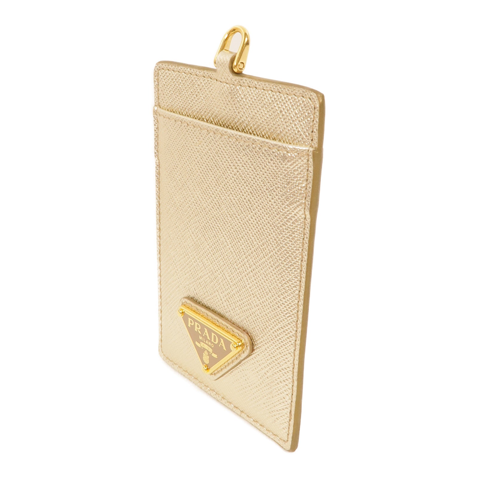 PRADA 牛皮皮革Saffiano Leather Badge Holde卡片套/證件套