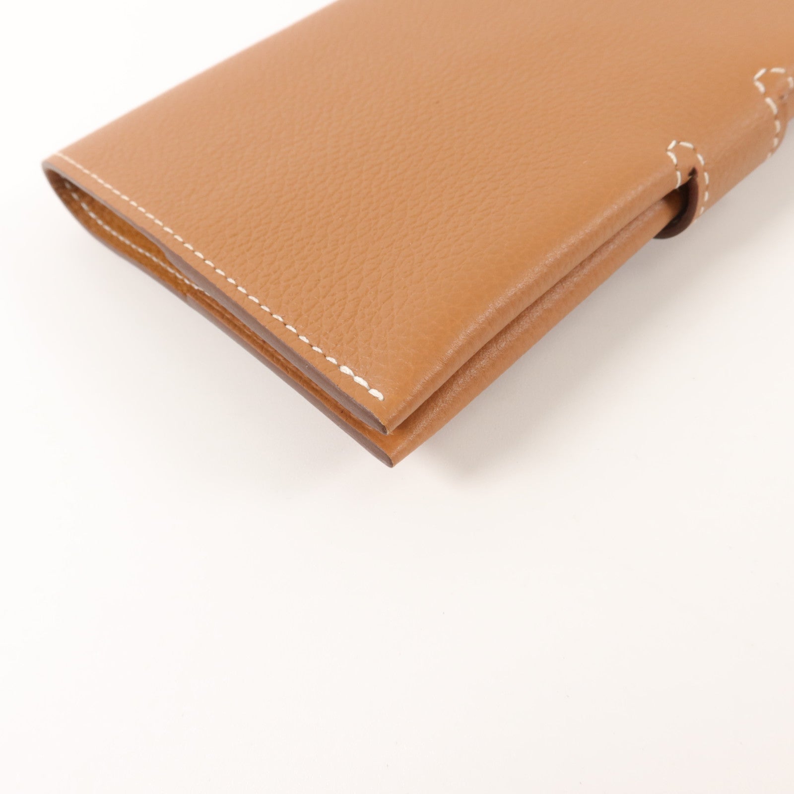 HERMES Evercolor皮革R.M.S Passport Holder護照套Gold