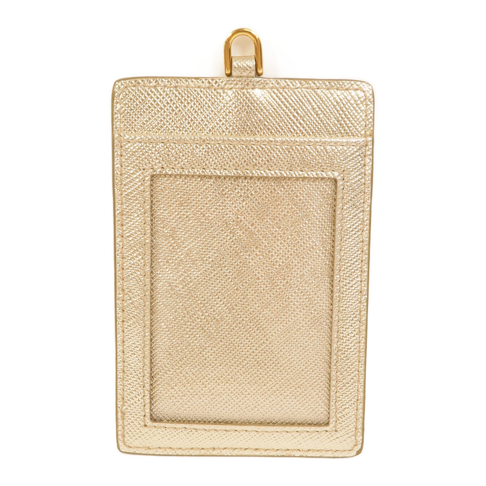 PRADA 牛皮皮革Saffiano Leather Badge Holde卡片套/證件套