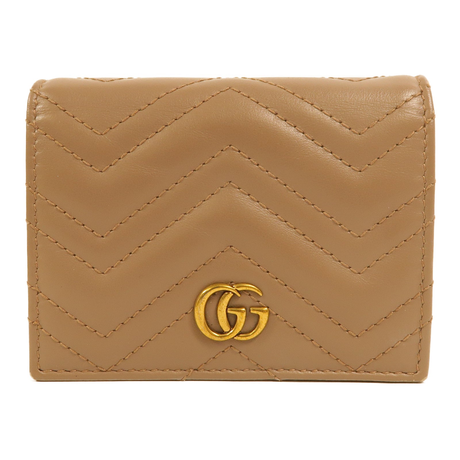 GUCCI 牛皮皮革GG Marmont Wallet錢包