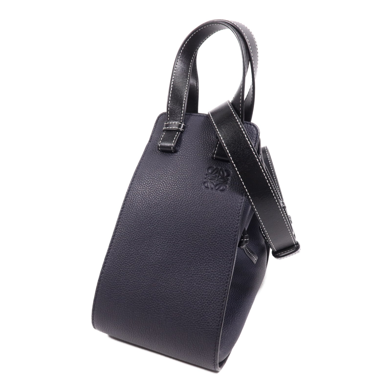 LOEWE 牛皮皮革Hammock DW Small金扣手挽肩背兩用袋