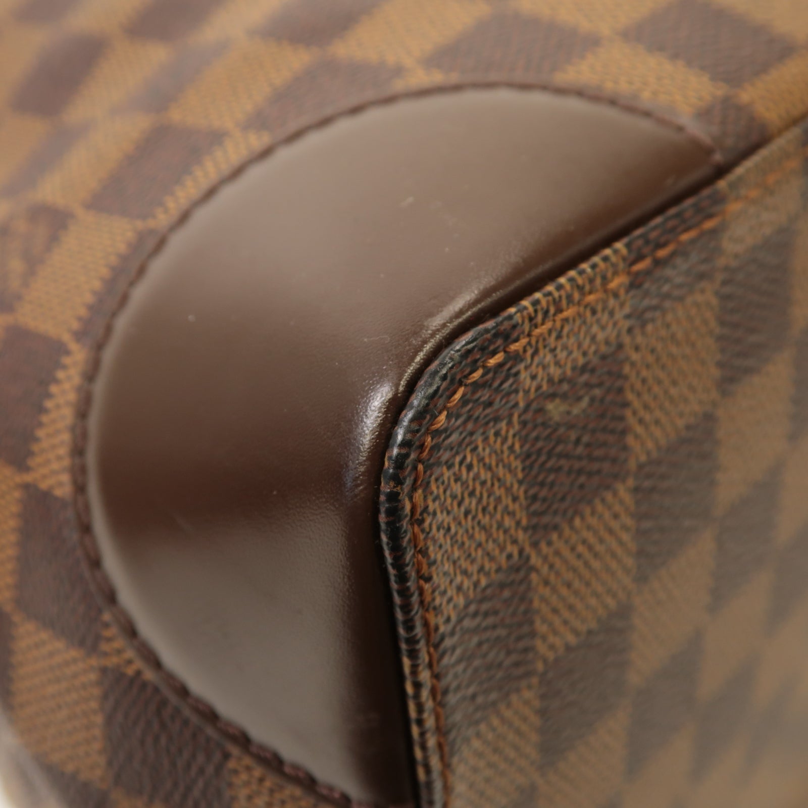 LOUIS VUITTON **【激減優惠】Damier Hampstead MM金扣肩背袋啡色