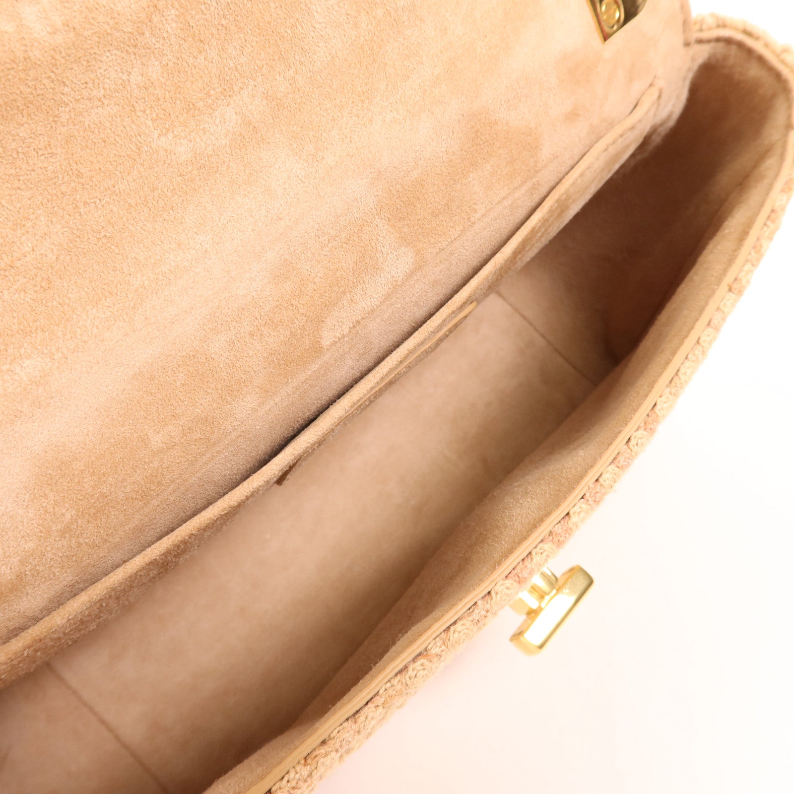 Dior 帆布Caro Bege Lona金扣肩背袋