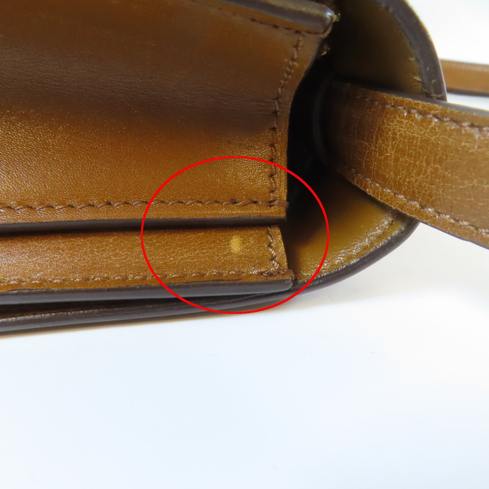 CELINE 牛皮皮革Box Shoulder Bag金扣肩背袋啡色