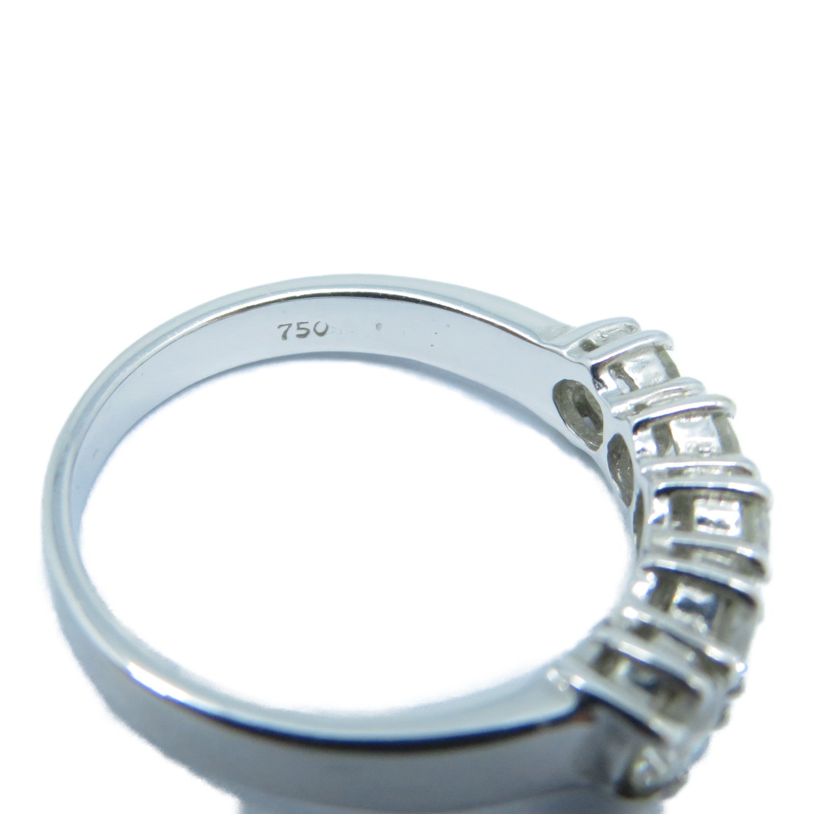 JEWELRY **【激減優惠】18K白金Diamond Ring鑽石戒指US#6.25銀色