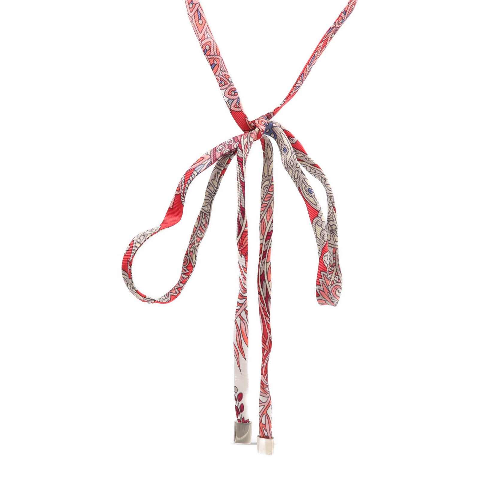 HERMES 【激減優惠】絲質Necklace/Bracelet銀扣項鍊/手帶