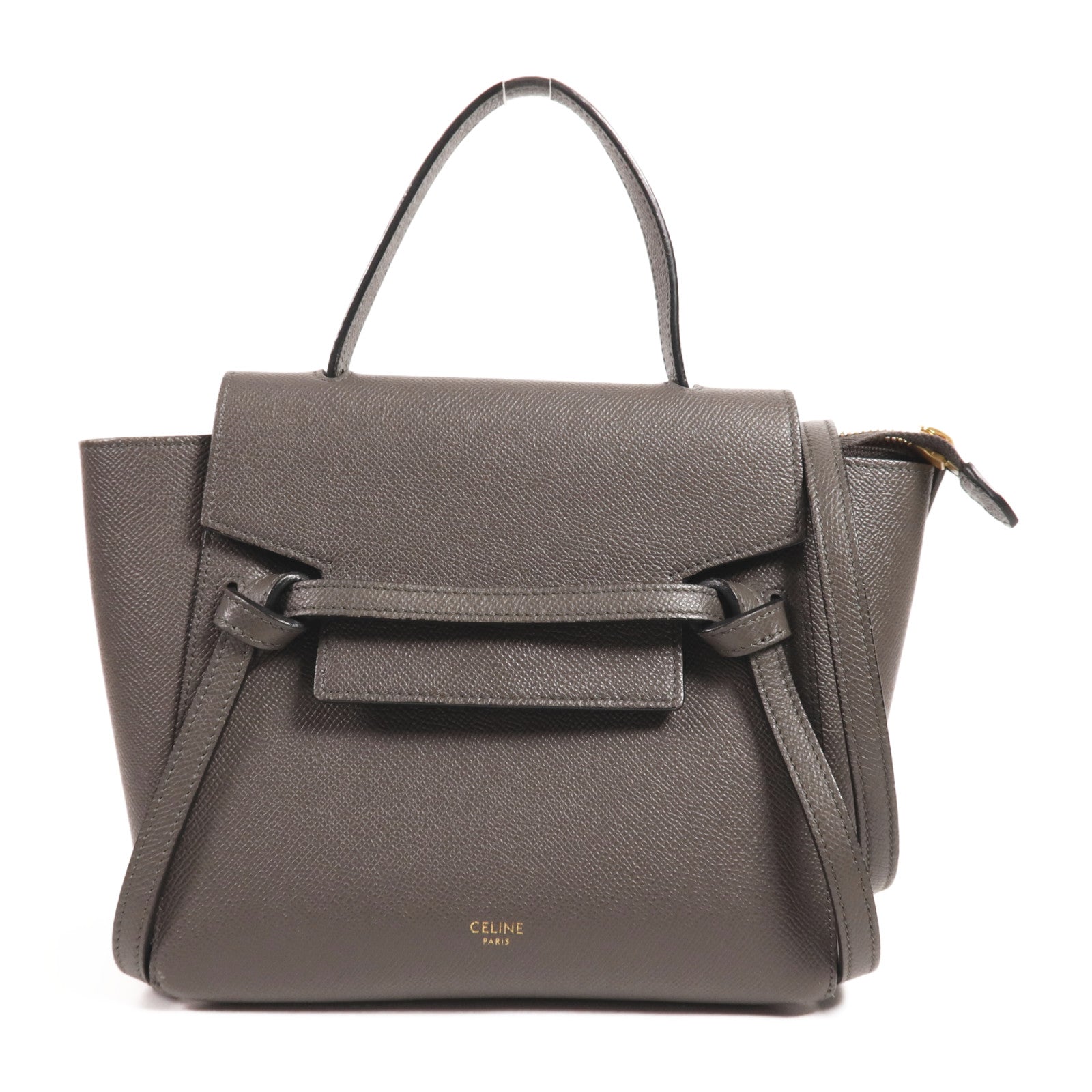 CELINE 牛皮皮革Nano Belt Bag金扣手挽肩背兩用袋