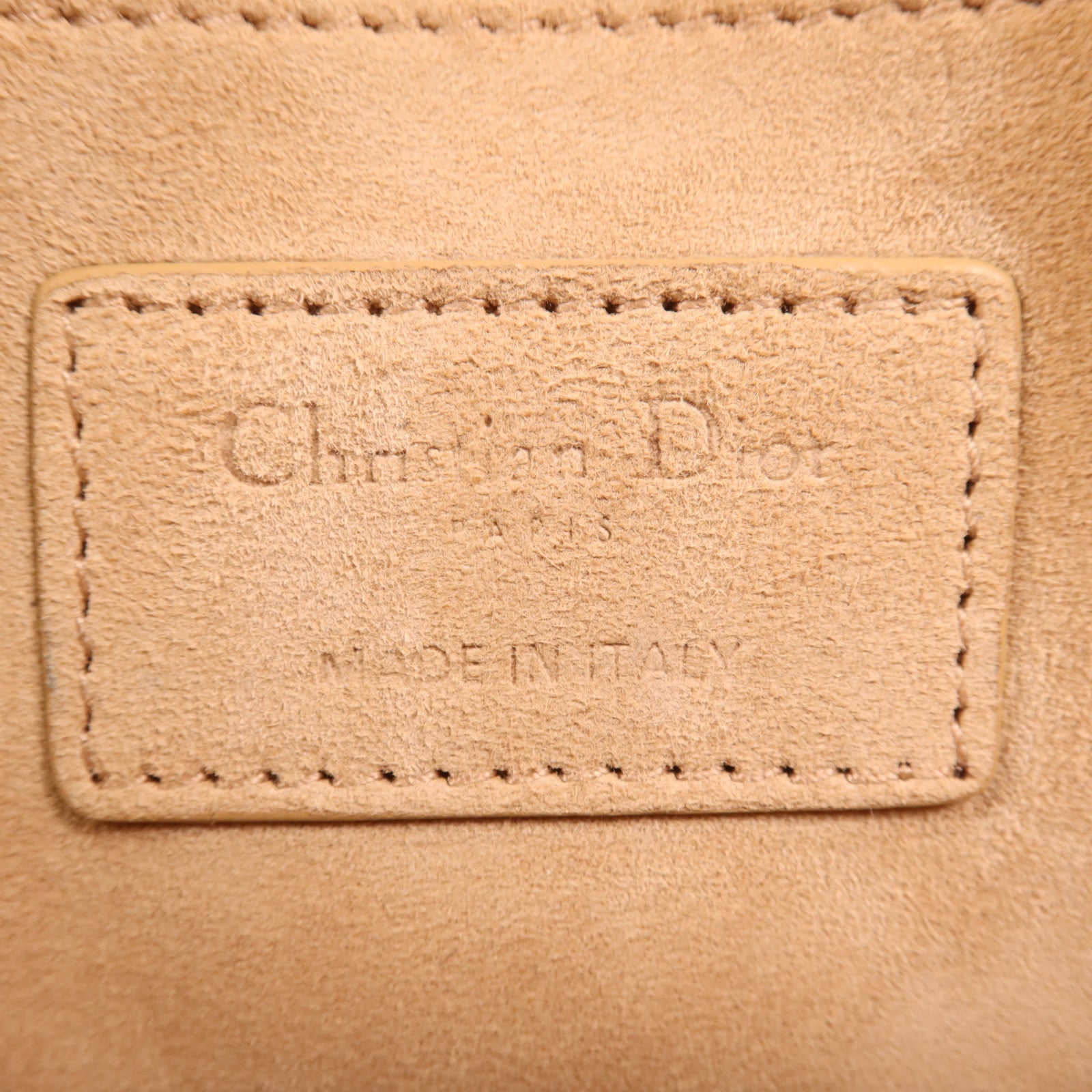 Dior 帆布Caro Bege Lona金扣肩背袋