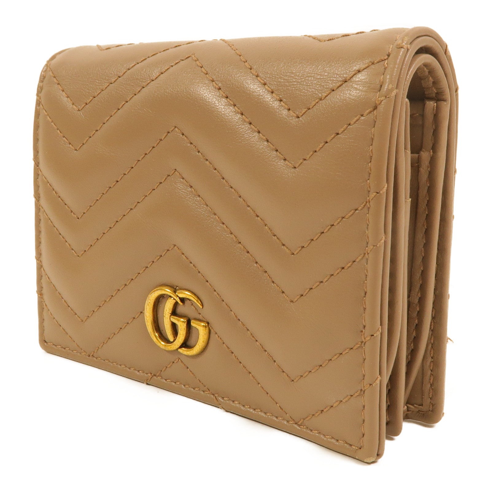 GUCCI 牛皮皮革GG Marmont Wallet錢包