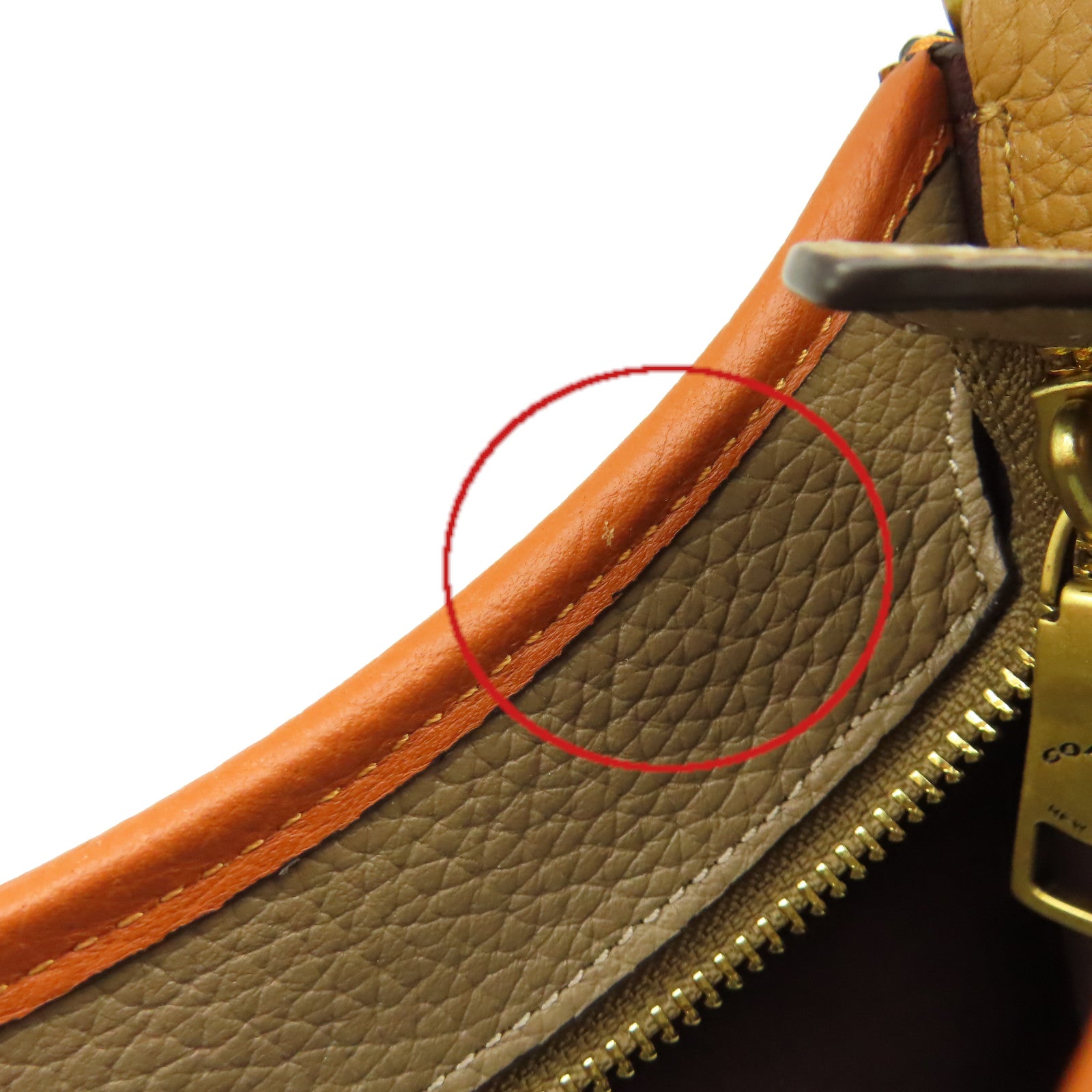 COACH 牛皮皮革Shoulder Bag肩背袋啡色