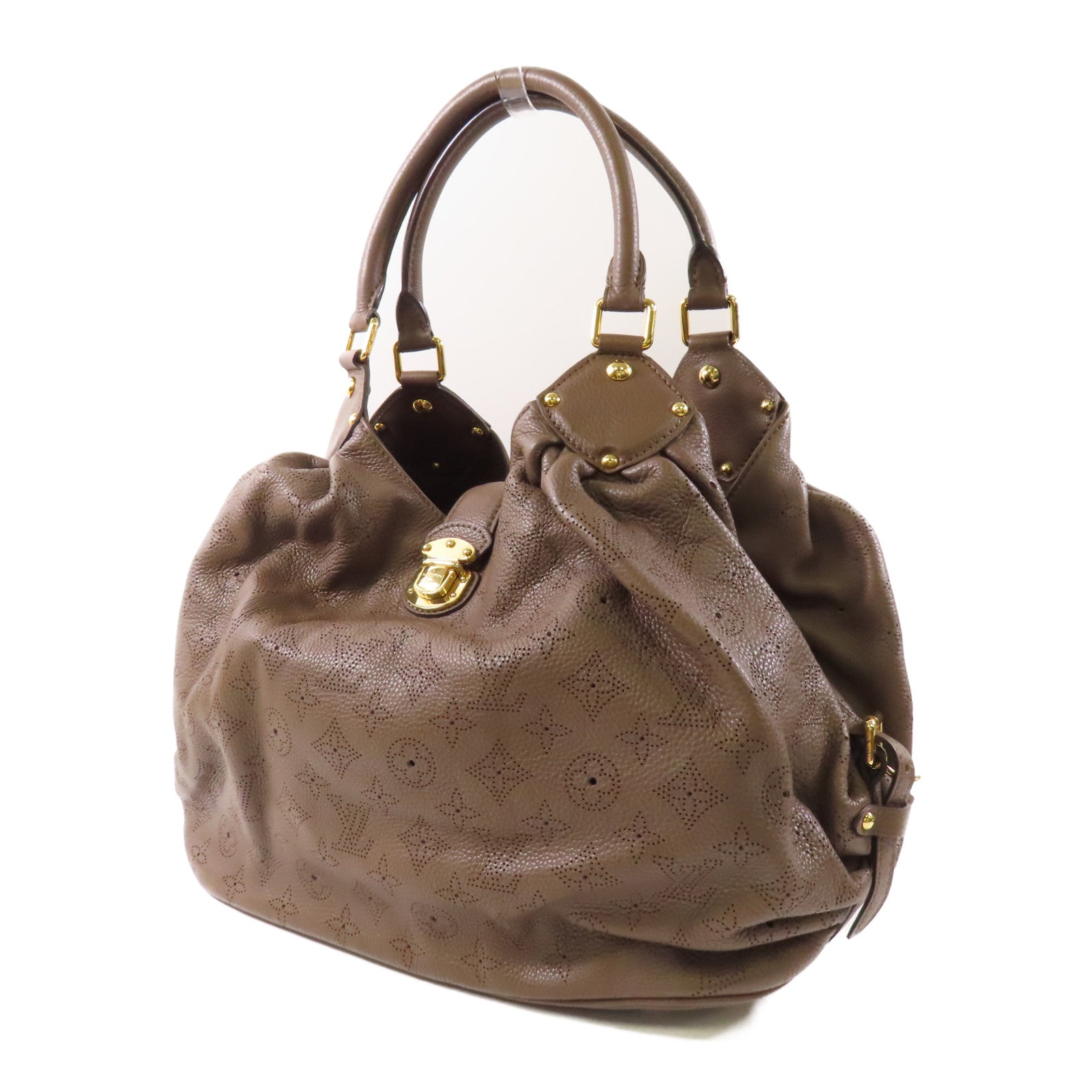 LOUIS VUITTON Mahina皮革Mahina金扣肩背袋