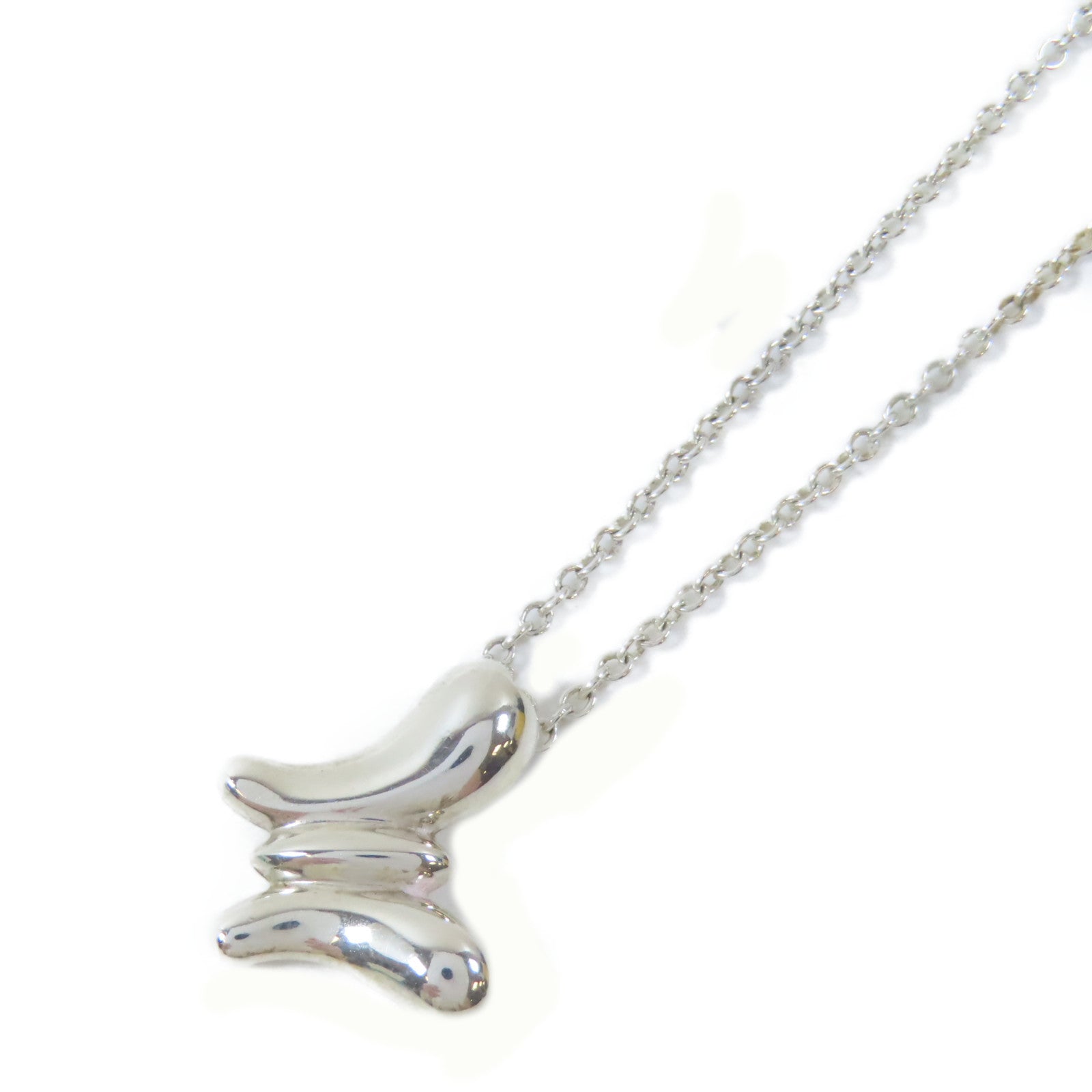 TIFFANY＆CO 925純銀Elsa Peretti Butterfly Necklace項鍊#40cm