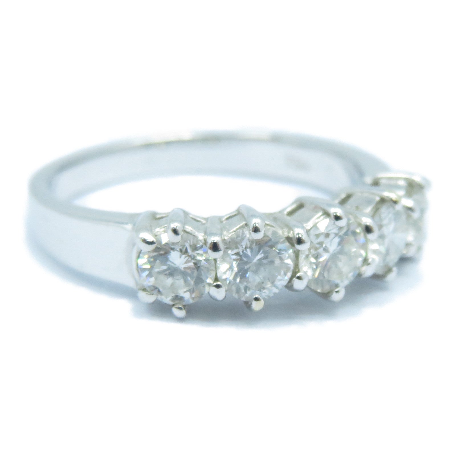 JEWELRY **【激減優惠】18K白金Diamond Ring鑽石戒指US#6.25銀色