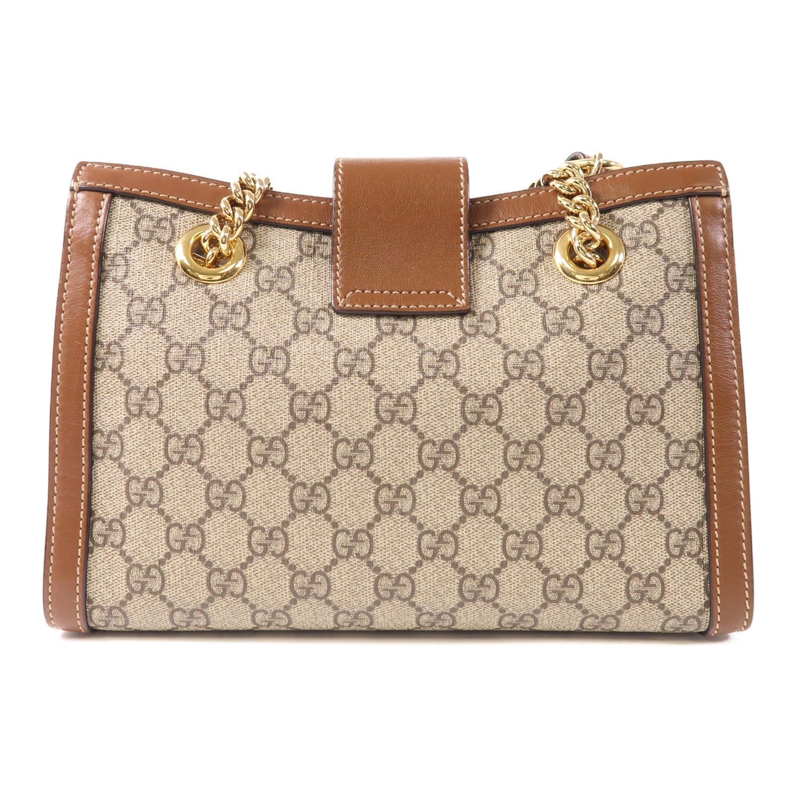 GUCCI 塗層帆布Padlock Tote金扣肩背袋