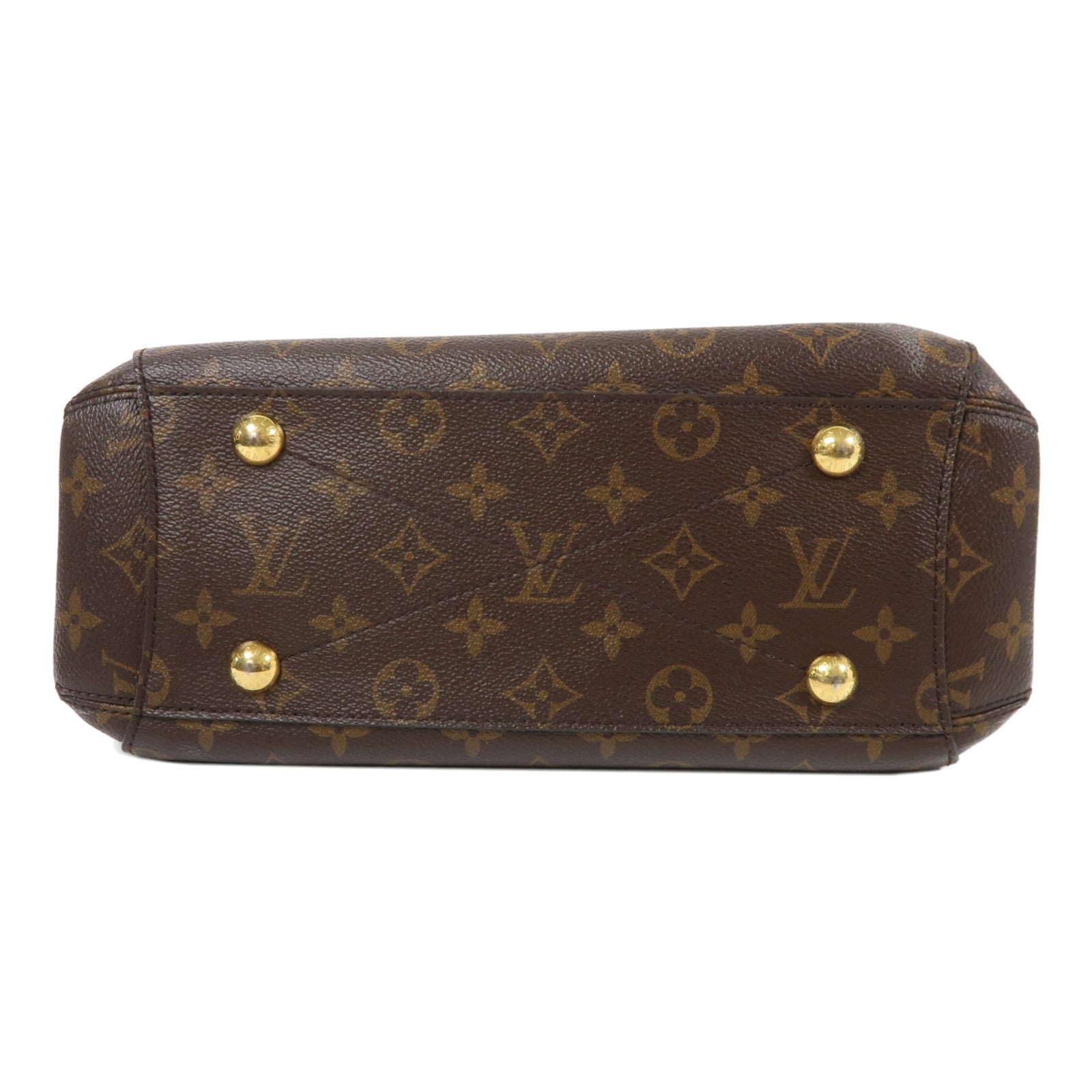 LOUIS VUITTON Monogram Montaigne BB金扣手挽肩背兩用袋棕色