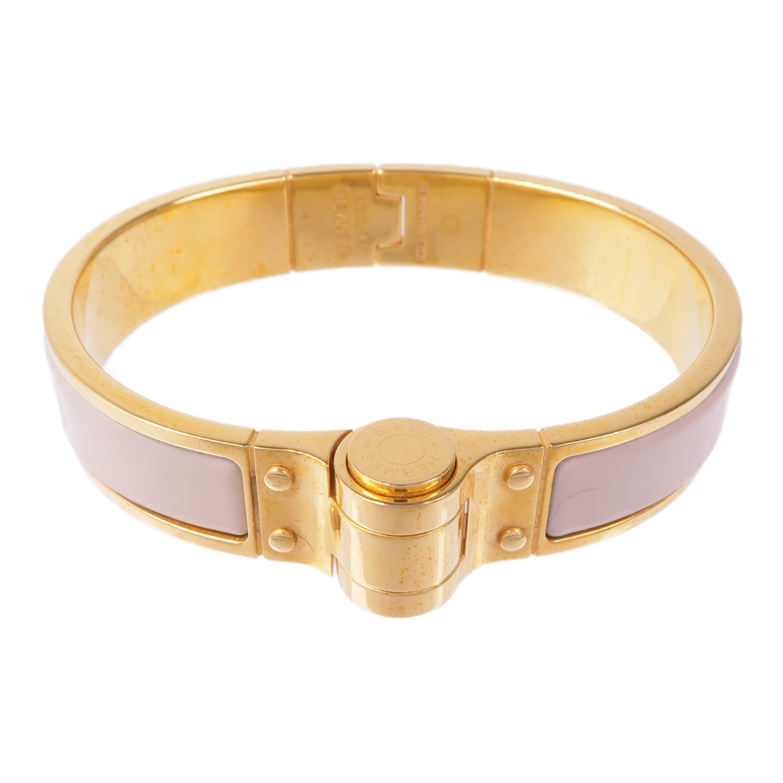 HERMES 金屬/琺瑯Charniere Bracelet手鐲