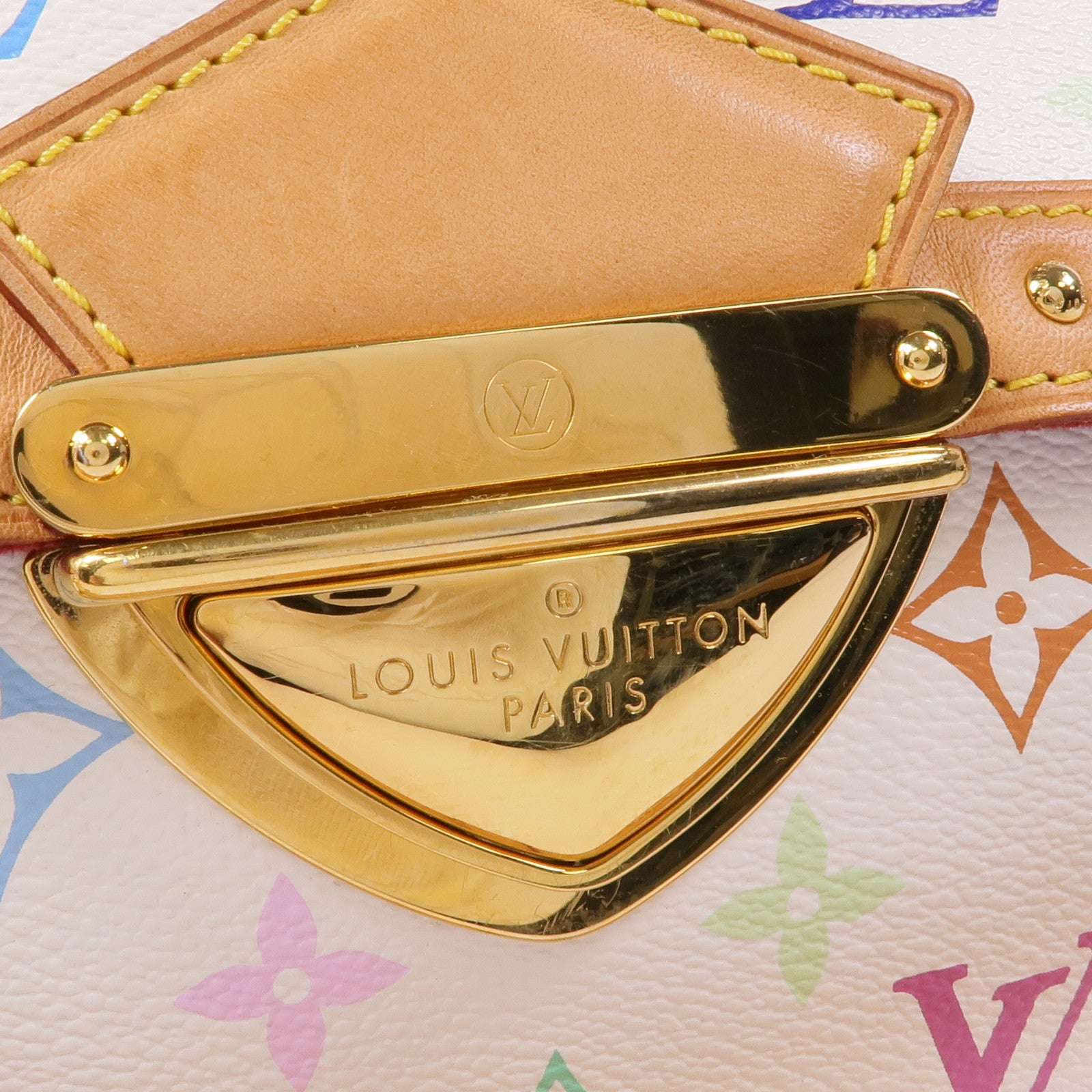 LOUIS VUITTON Monogram Multicolore Rita金扣手挽肩背兩用袋