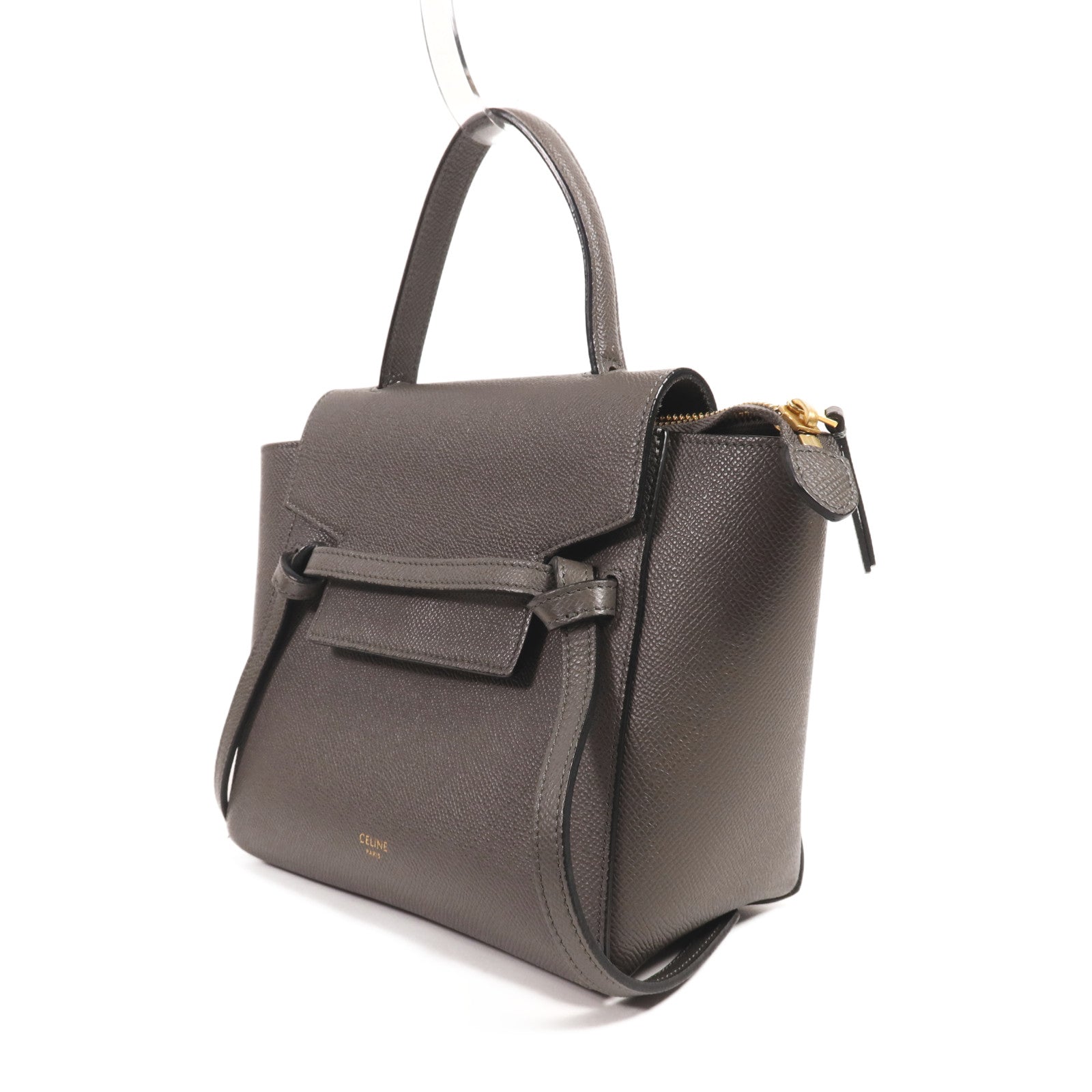 CELINE 牛皮皮革Nano Belt Bag金扣手挽肩背兩用袋