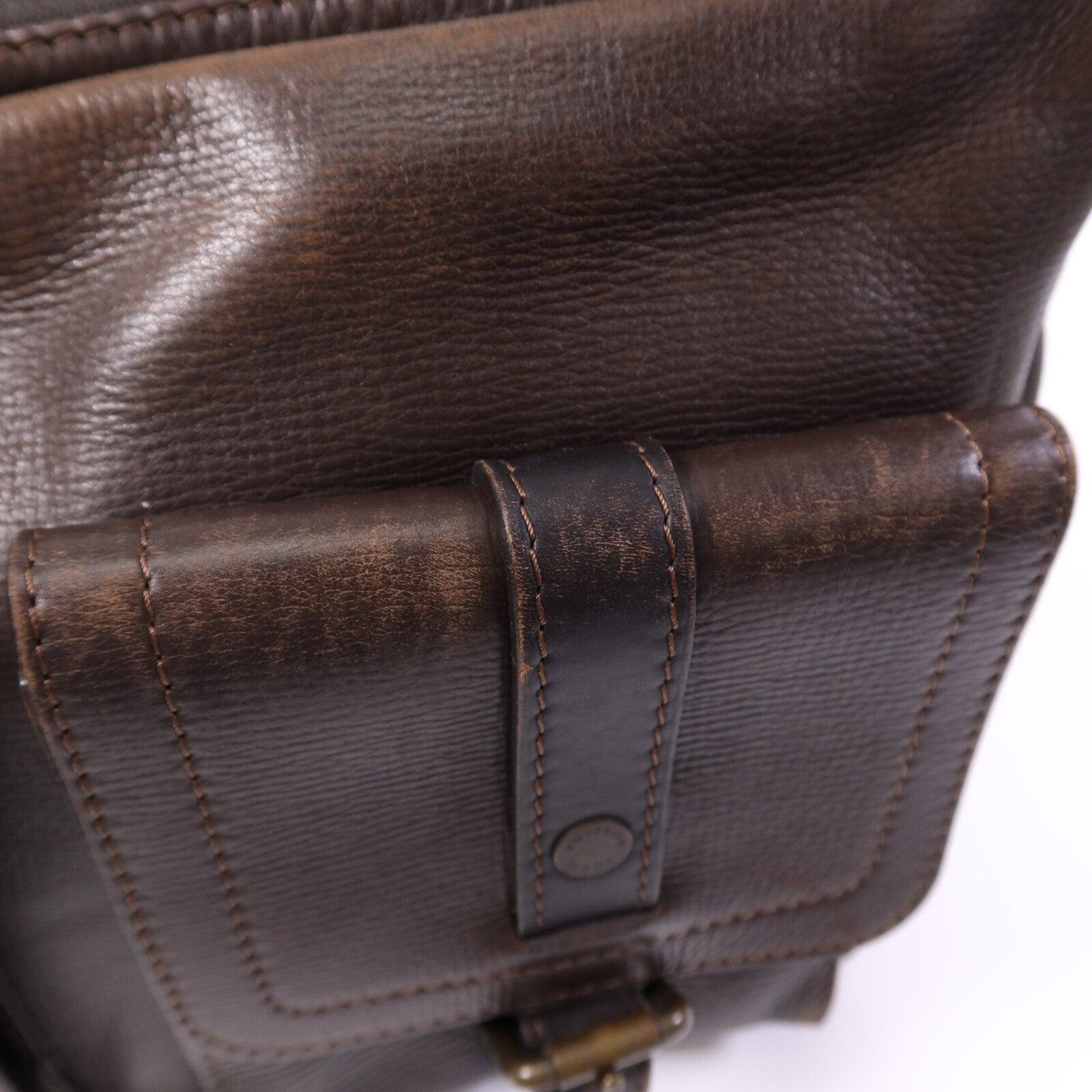 LOUIS VUITTON 牛皮皮革Whichita金扣肩背袋