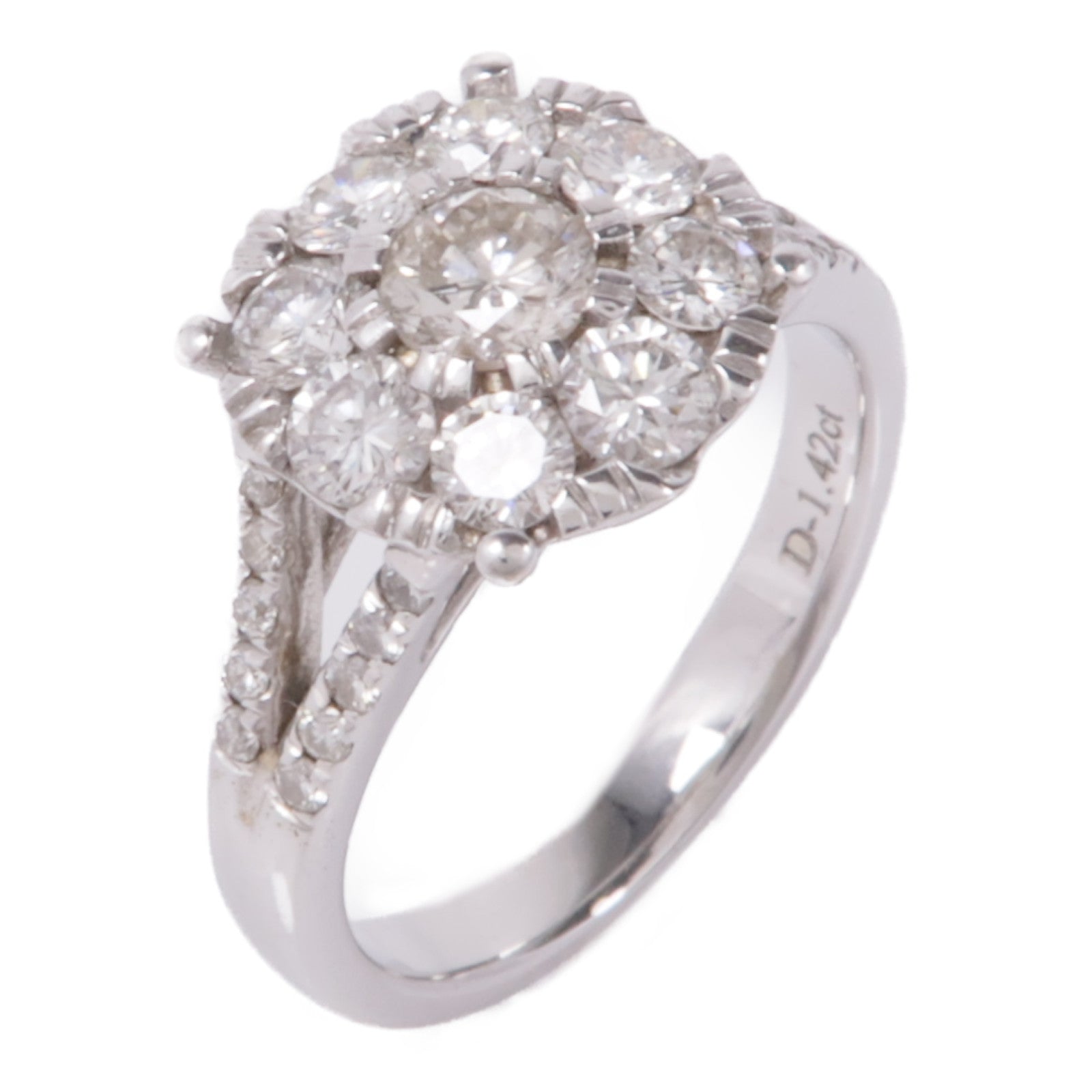 JEWELRY 18K白金Diamond Ring鑽石戒指US#7.25