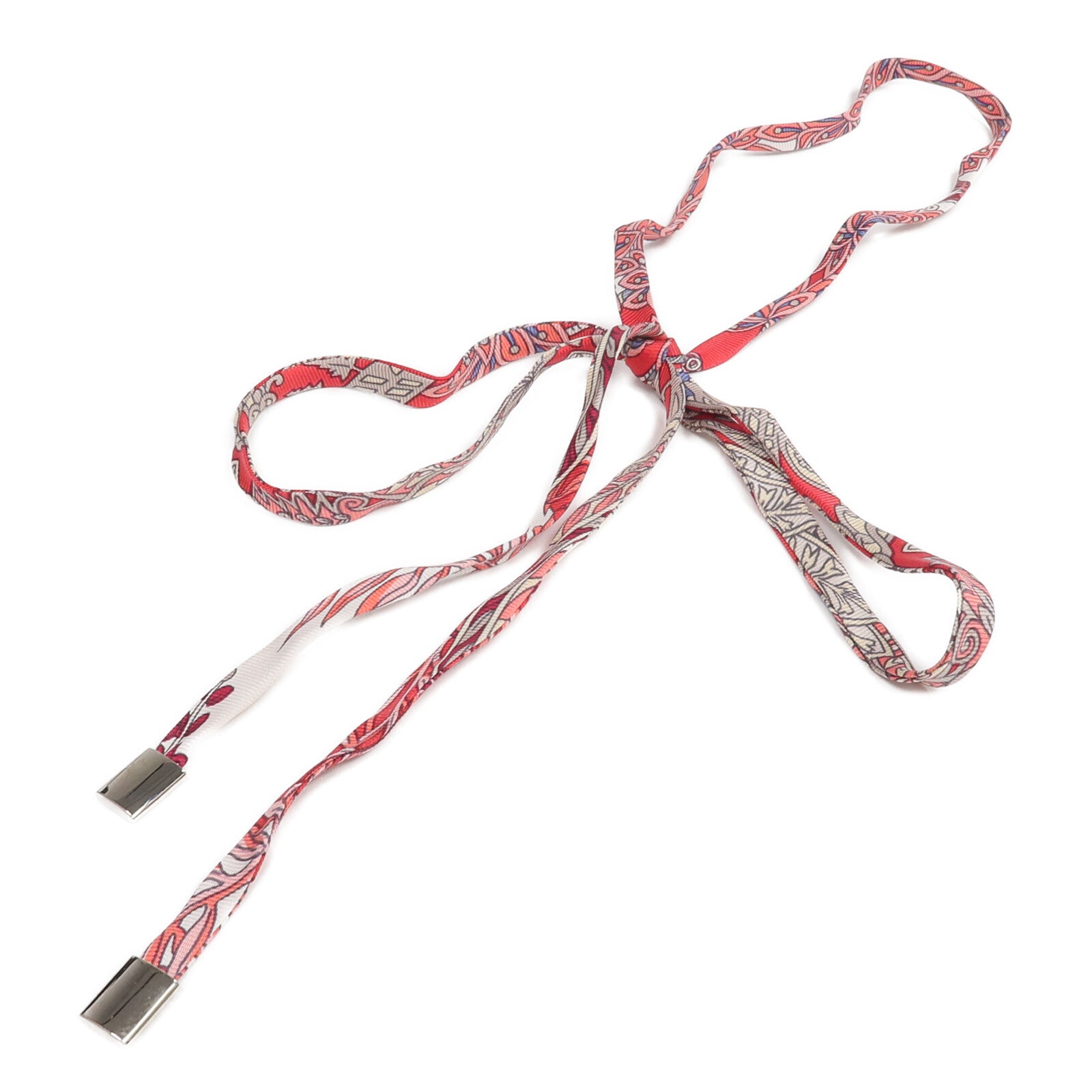 HERMES 【激減優惠】絲質Necklace/Bracelet銀扣項鍊/手帶