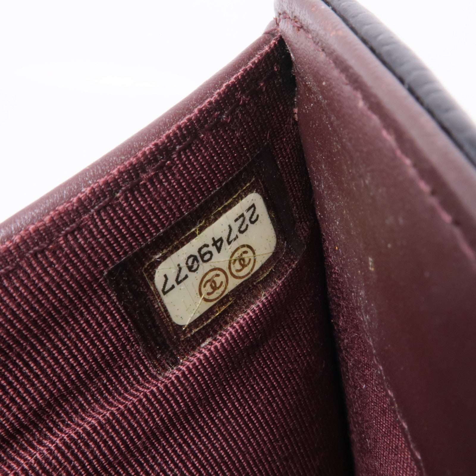 CHANEL 牛皮皮革Long Wallet金扣長錢包